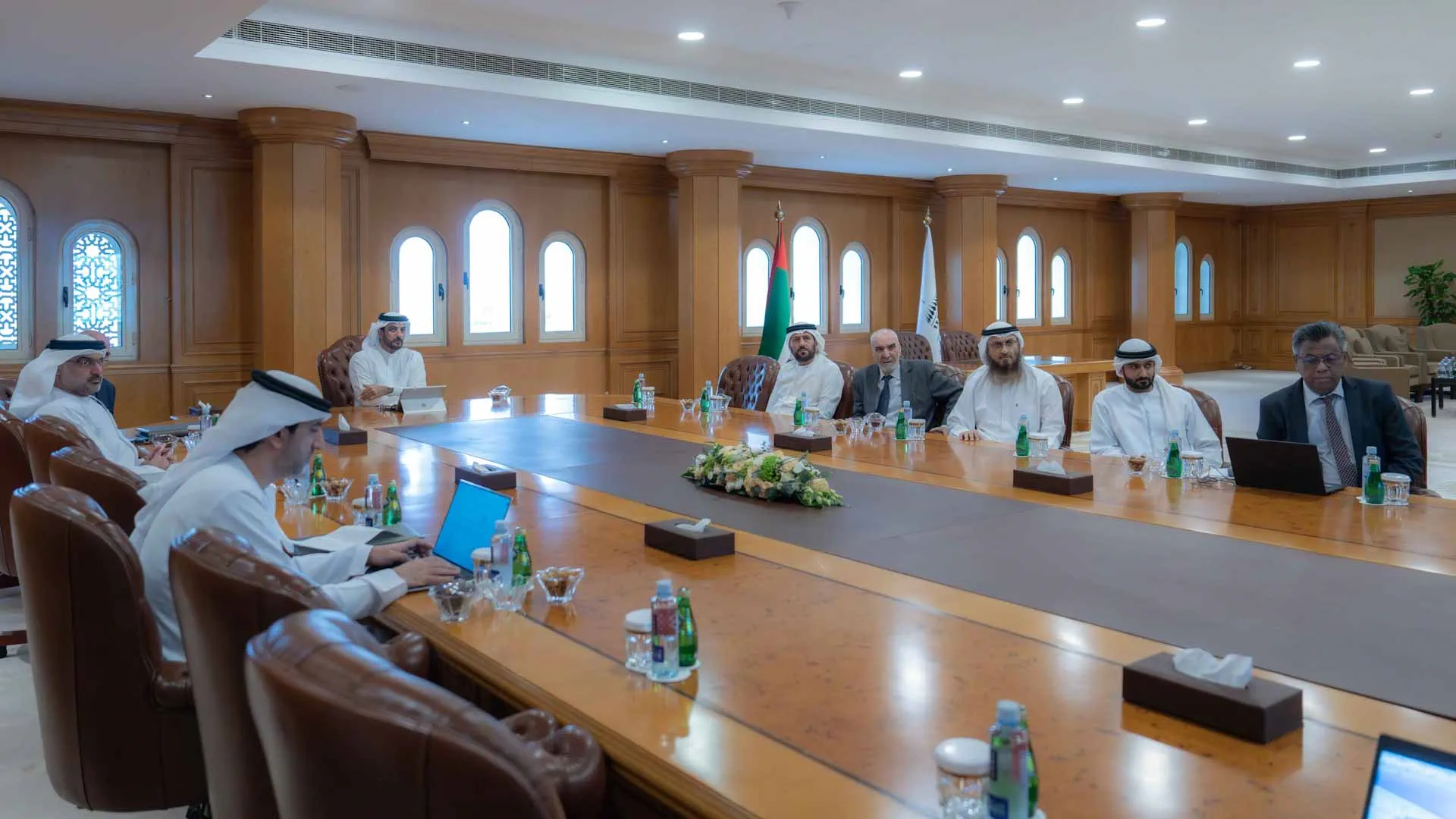 Sultan bin Ahmed reviews hybrid water desalination plant project 