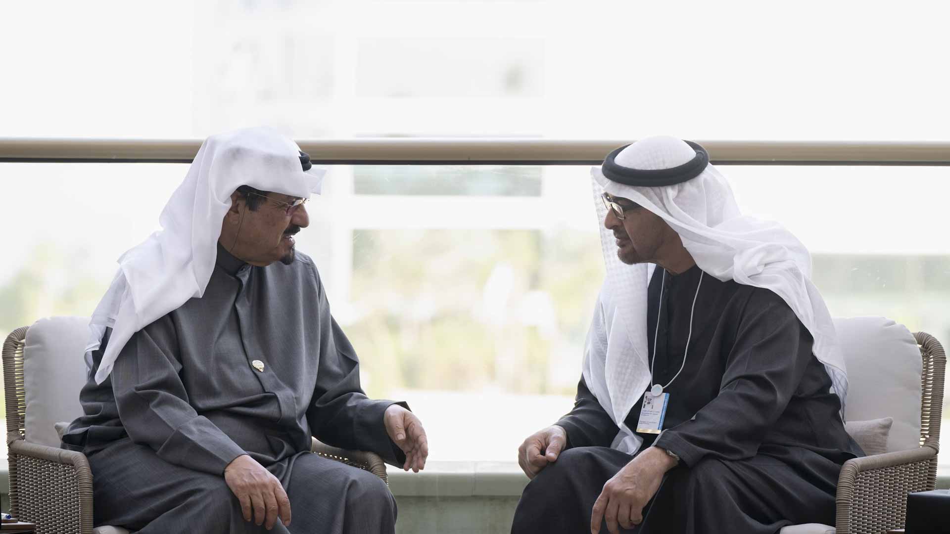 رئيس الدولة يلتقي عدداً من رؤساء الوفود المشاركين بقمة الحكومات  