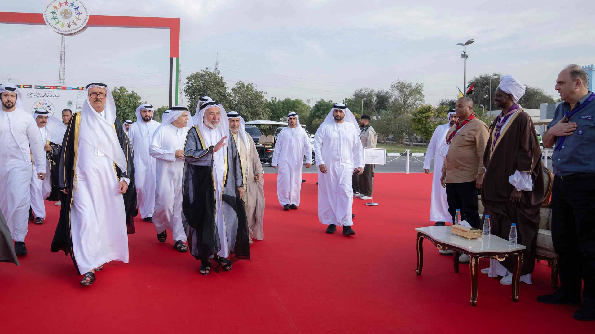 Sharjah Ruler attends the event