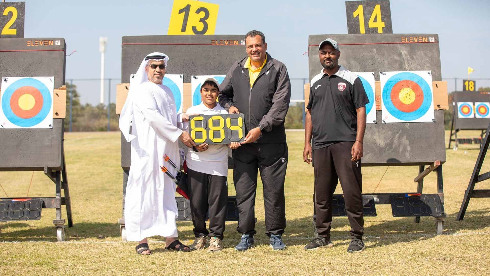 Ghaith Nasser breaks national record in compound archery