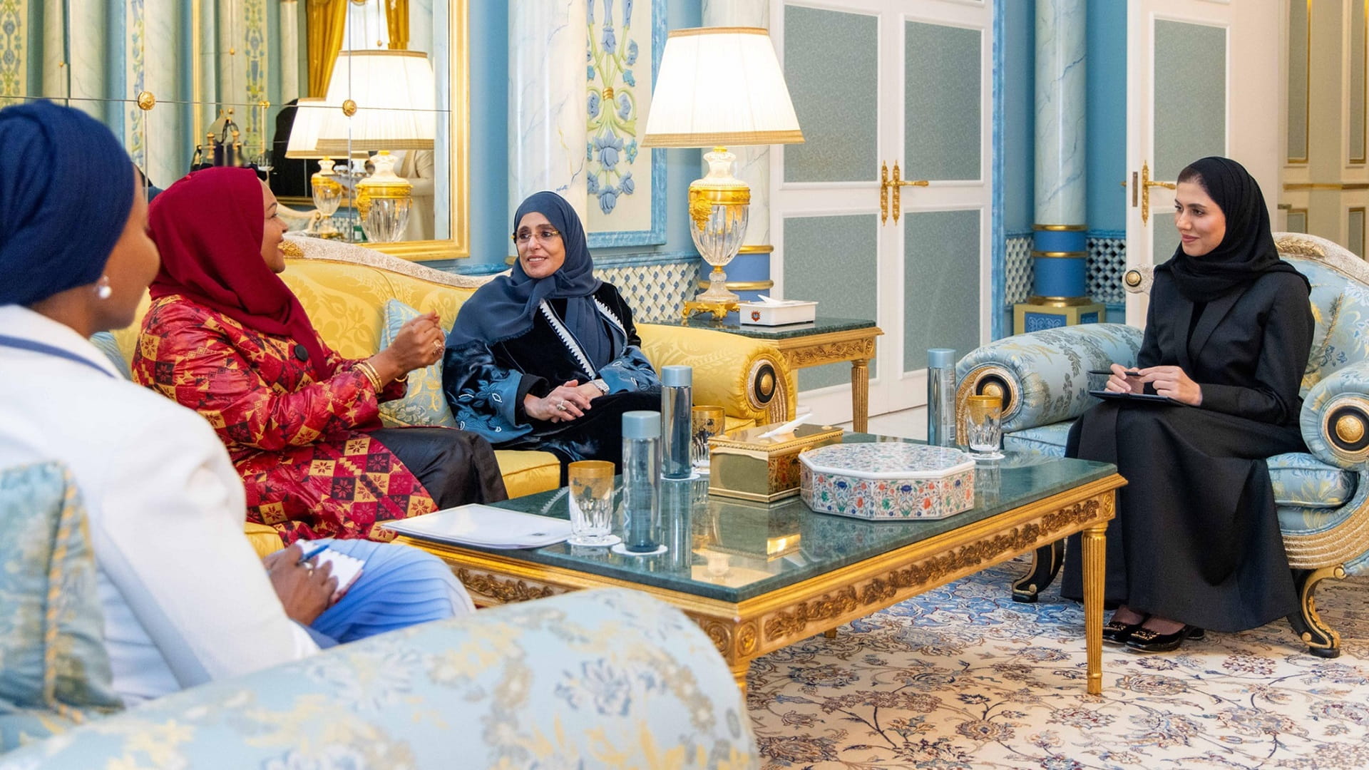 Jawaher Al Qasimi welcomes First Lady of Zanzibar to Sharjah  