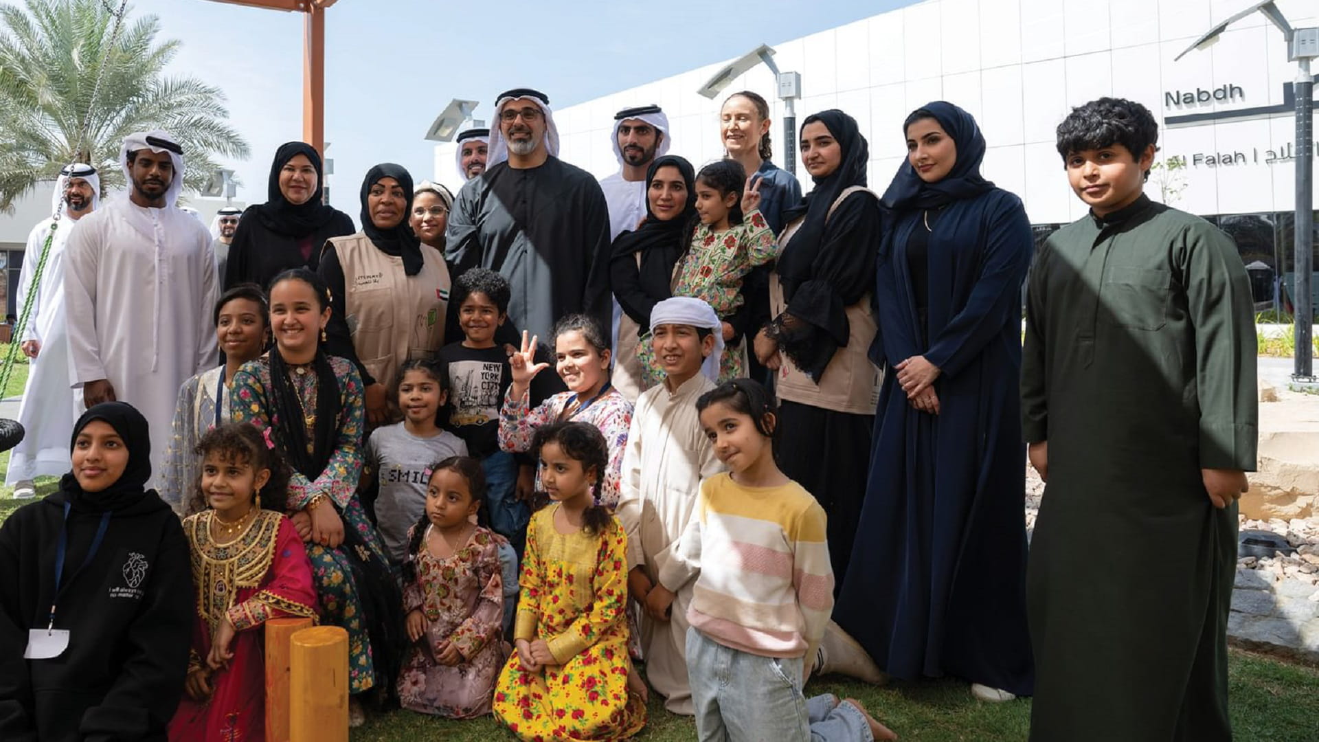 Khaled bin Mohamed bin Zayed visits Nabdh Al Falah community hub 