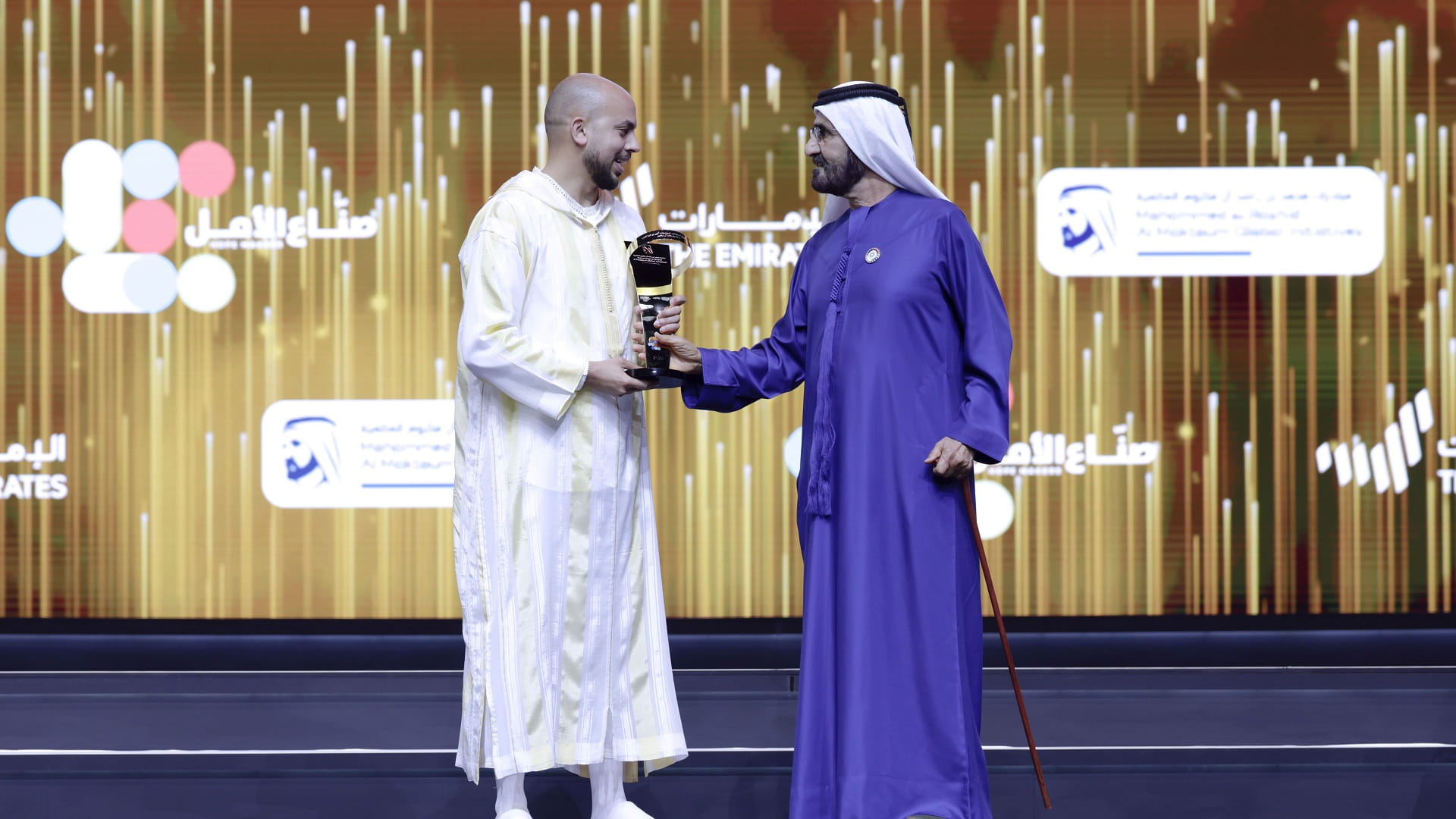 Mohammed bin Rashid crowns Ahmed Zainoun as Arab Hope Maker 