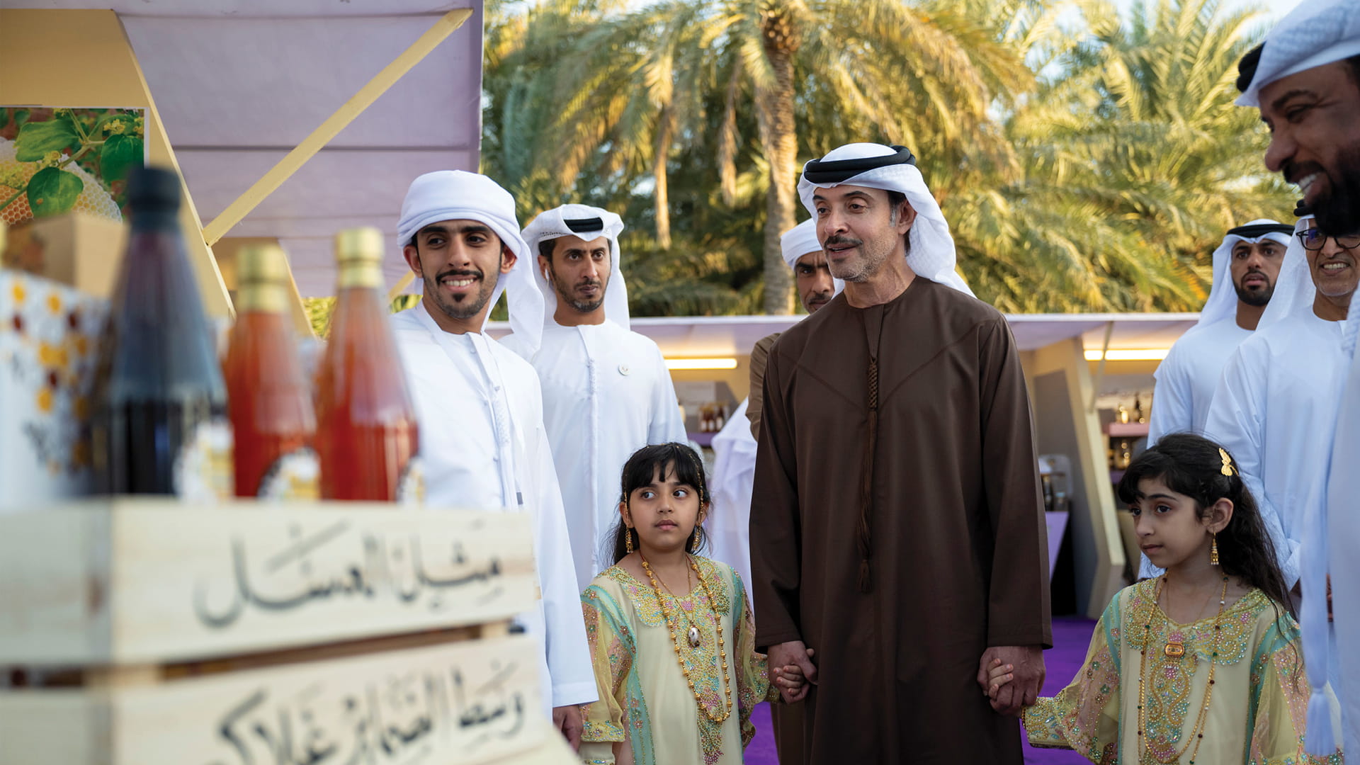 Hazza bin Zayed visits inaugural Al Ain Dates Festival 