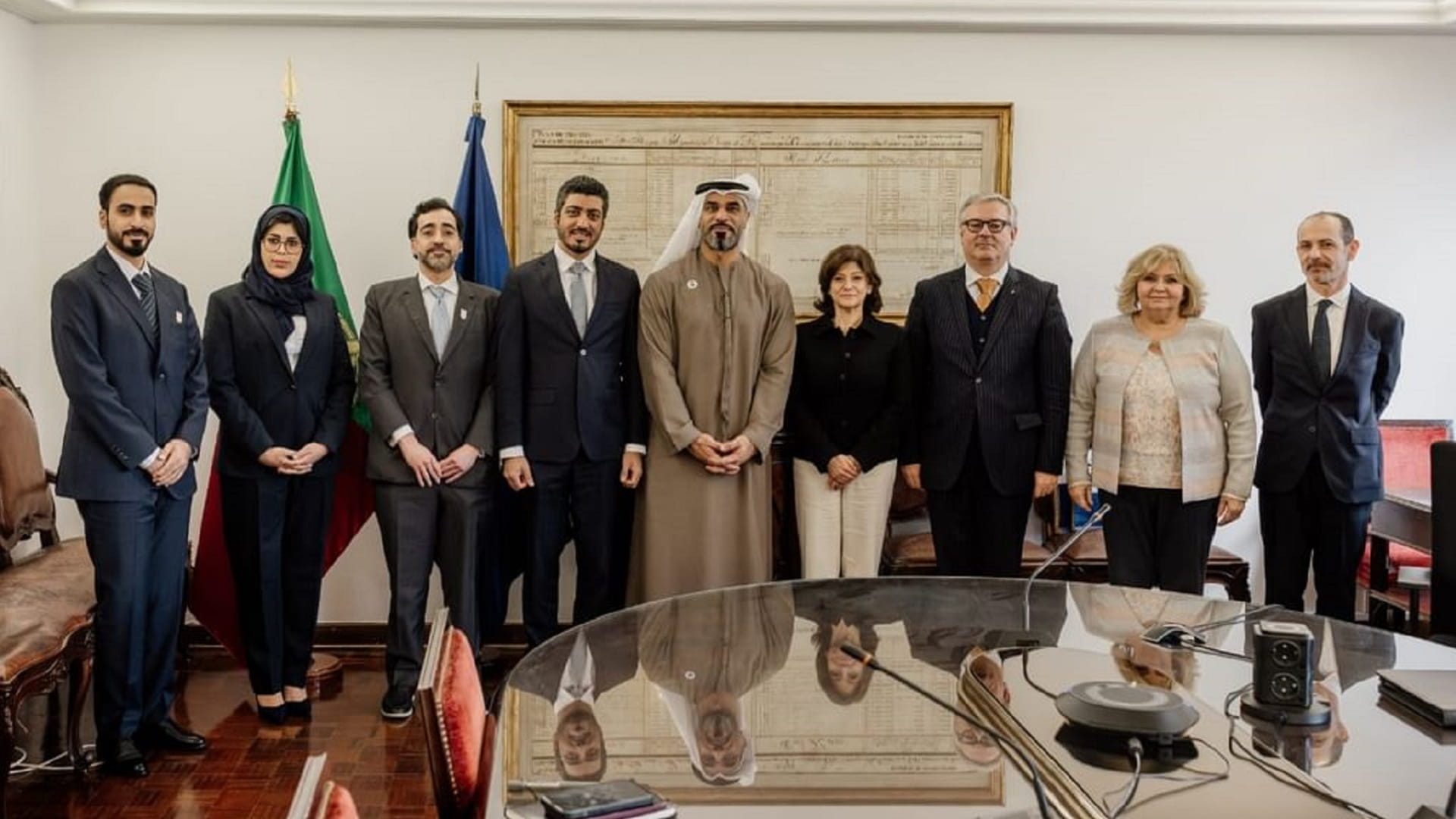 صورة بعنوان: الإمارات والبرتغال تبحثان أفضل الممارسات في حماية الموارد العامة 