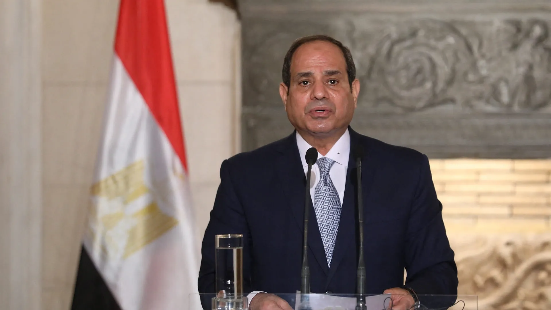 السيسي يرحب باتفاق وقف إطلاق النار في قطاع غزة