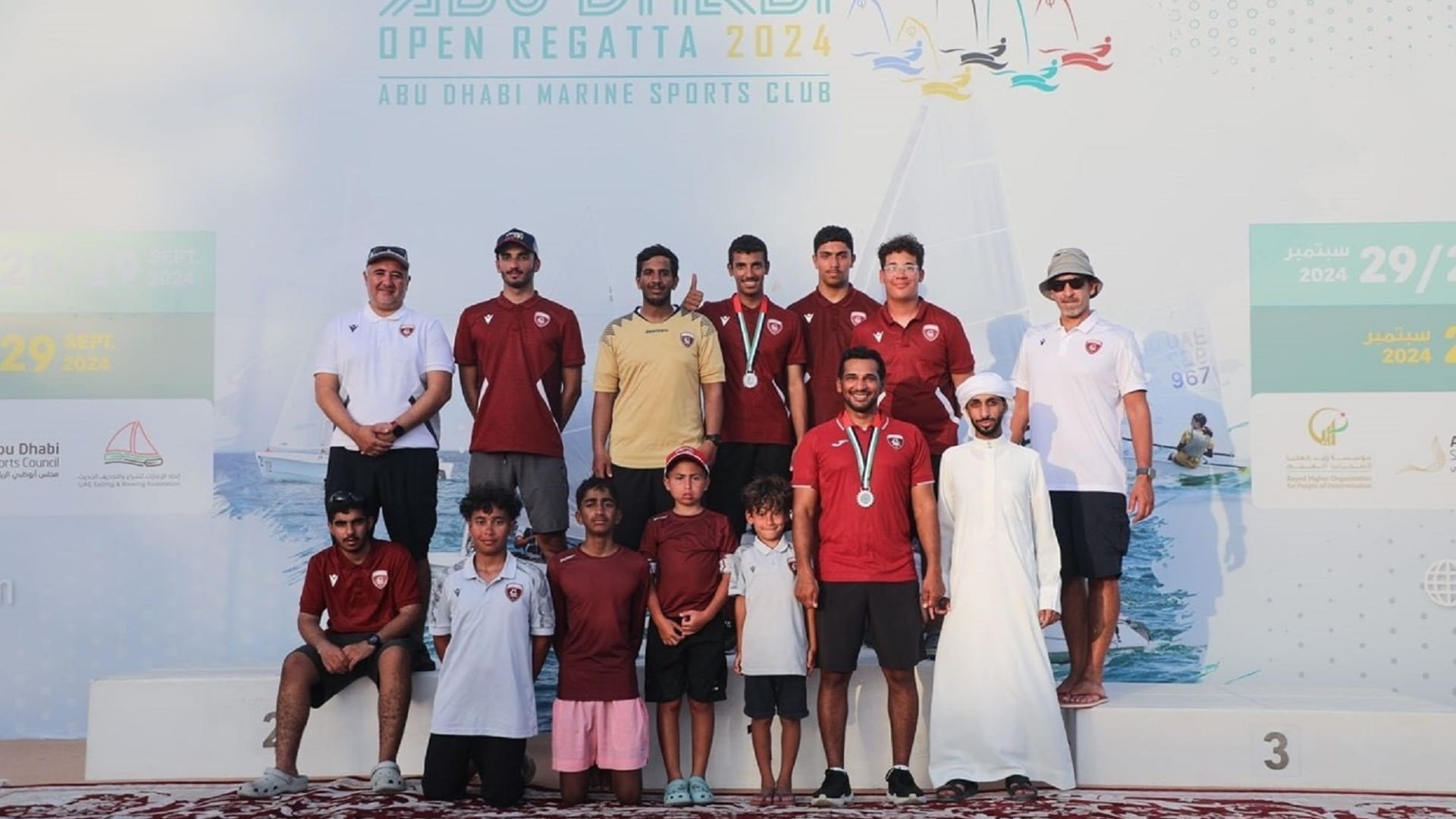 Al Hamriyah Sailing Team wins 2 golds, silver and bronze medals  