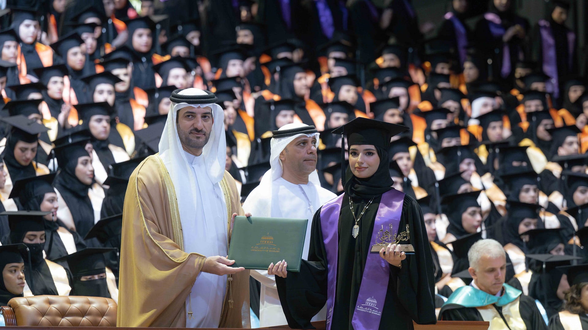 Sultan bin Ahmed attends UOS Fall 2024 Female Graduation Ceremony 