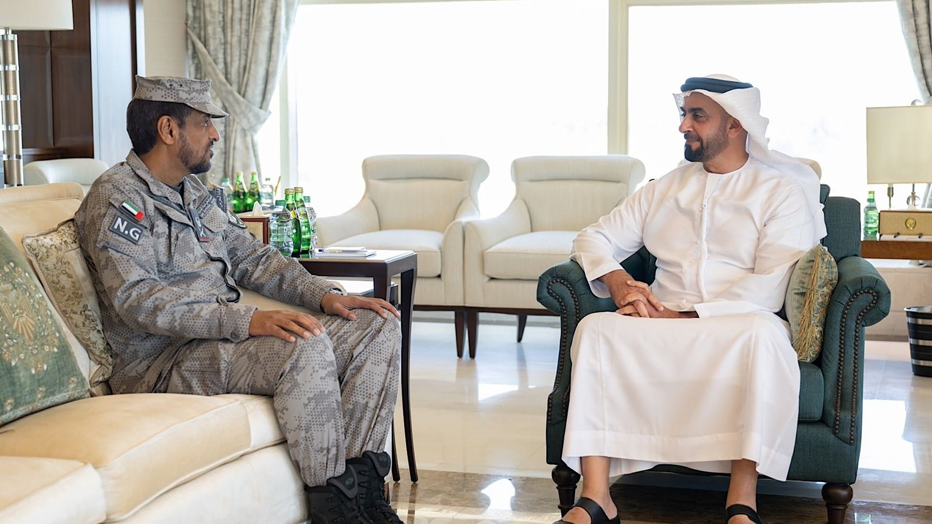 Saif bin Zayed, National Guard Commander discuss cooperation 