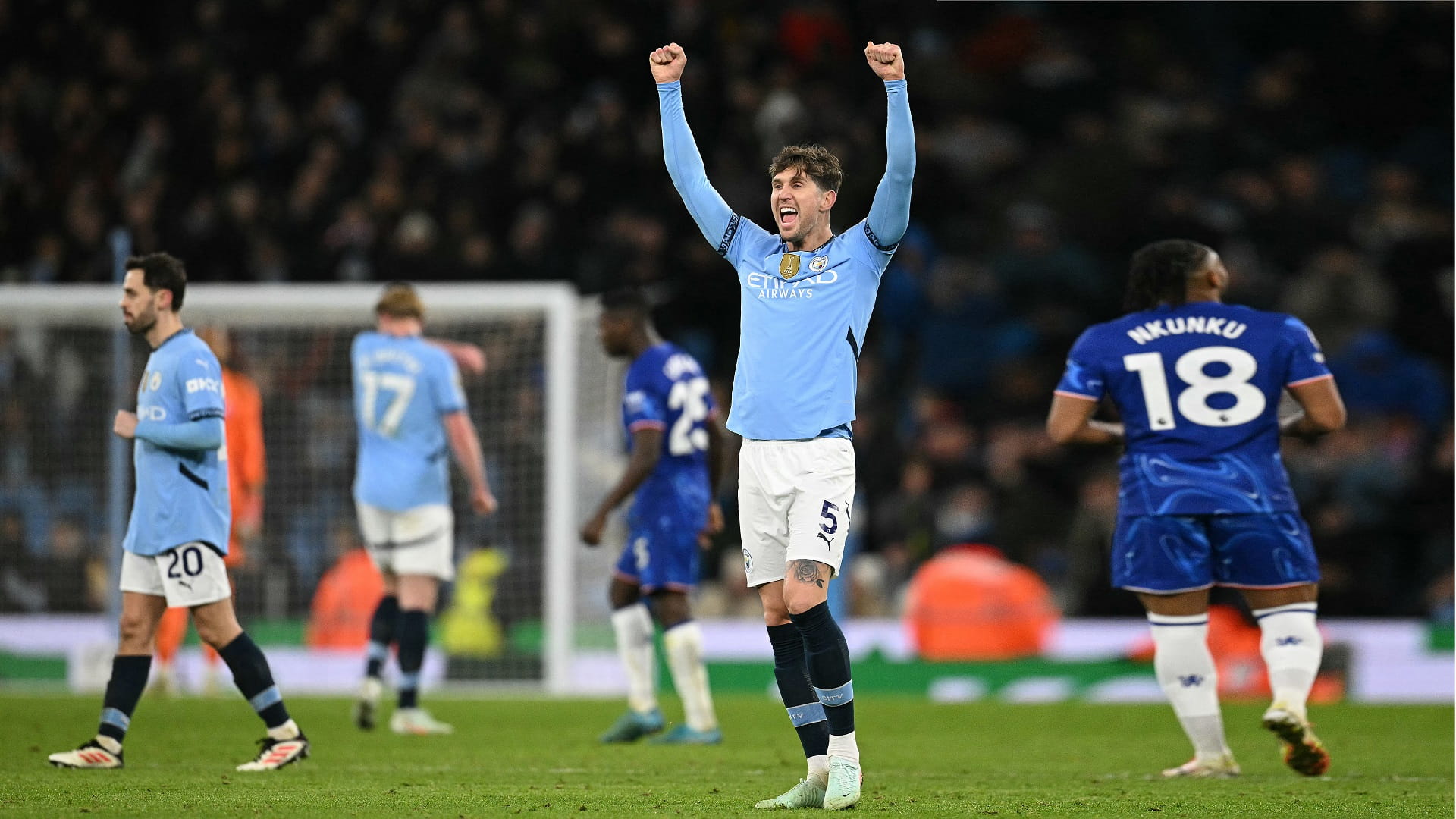 Manchester City's dominance against Chelsea in English League 