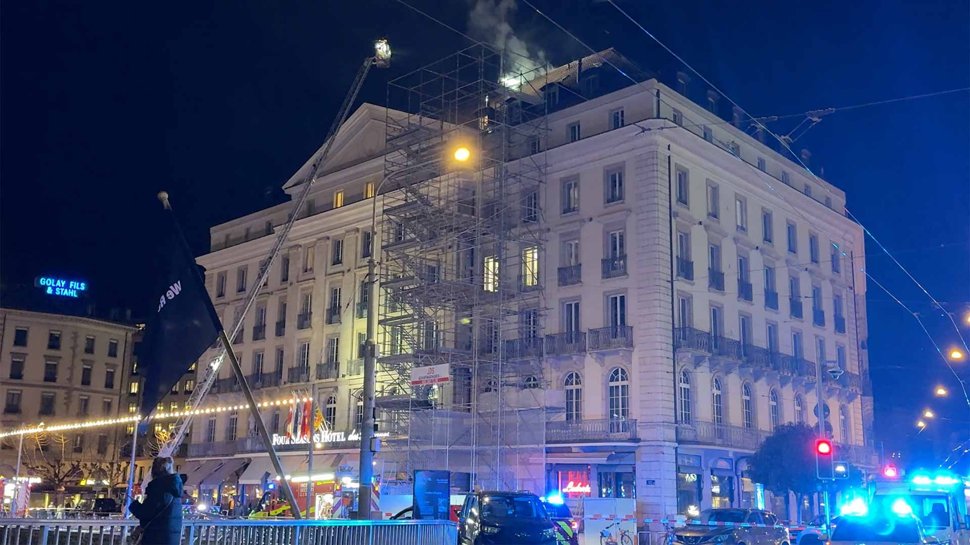 Fire breaks out at Switzerland's oldest luxury hotel 