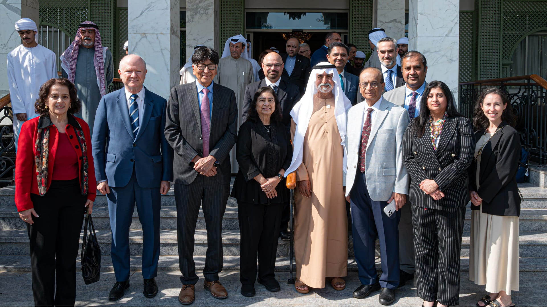 Nahyan bin Mubarak welcomes Indian-American leaders delegation 