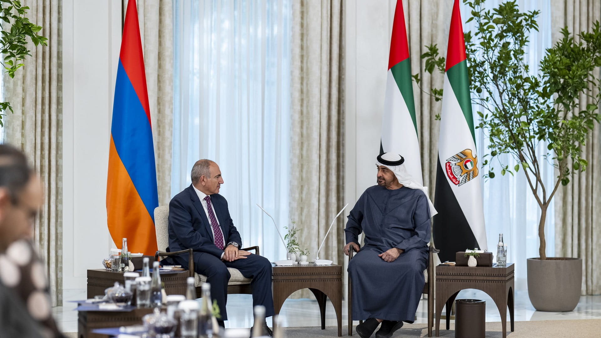 UAE President, Armenian PM discuss bilateral relations