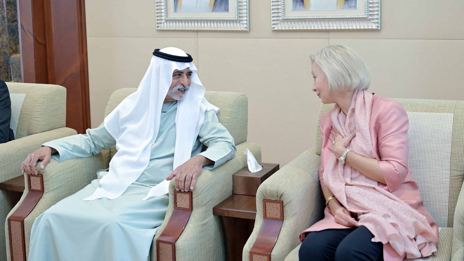 Nahyan bin Mubarak receives US Ambassador to UAE