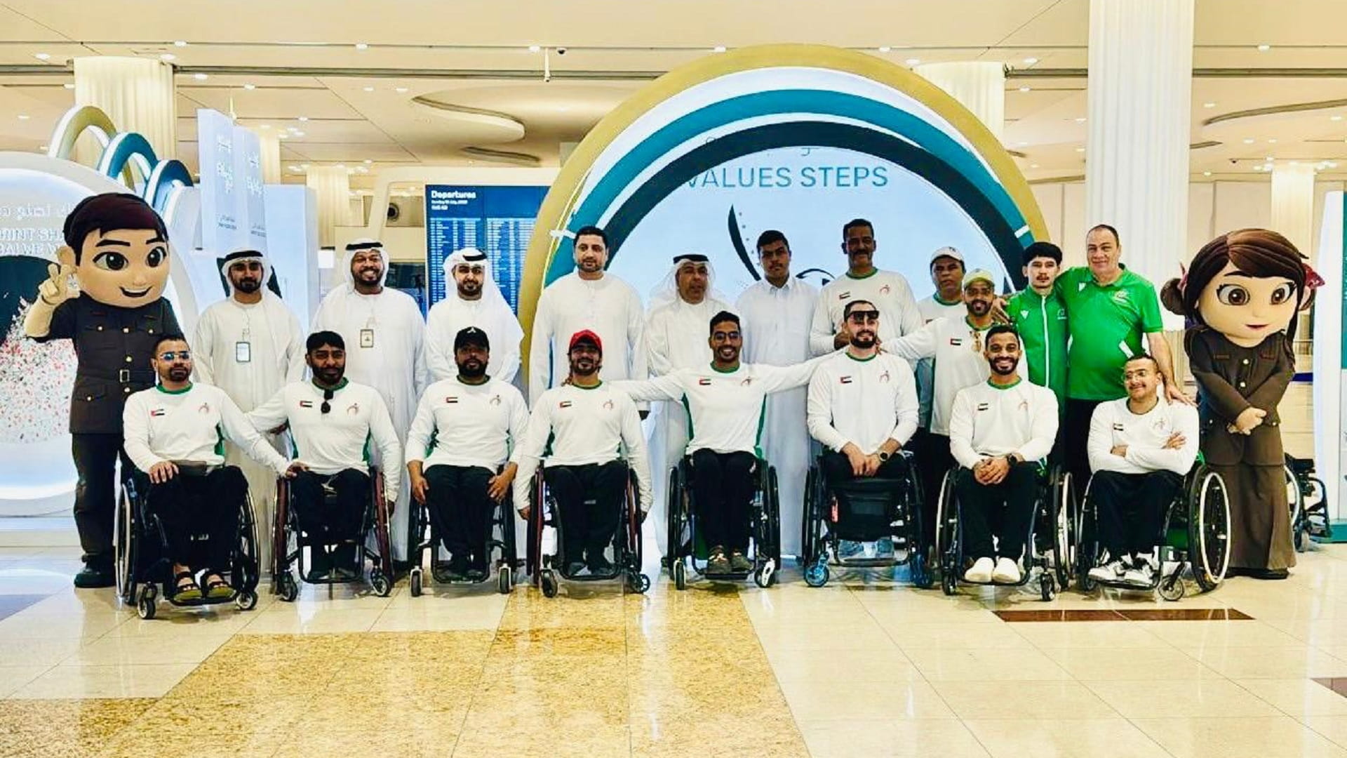 بعثة خورفكان للمعاقين تغادر إلى عمّان للمنافسة ببطولة "أجيال الغد"