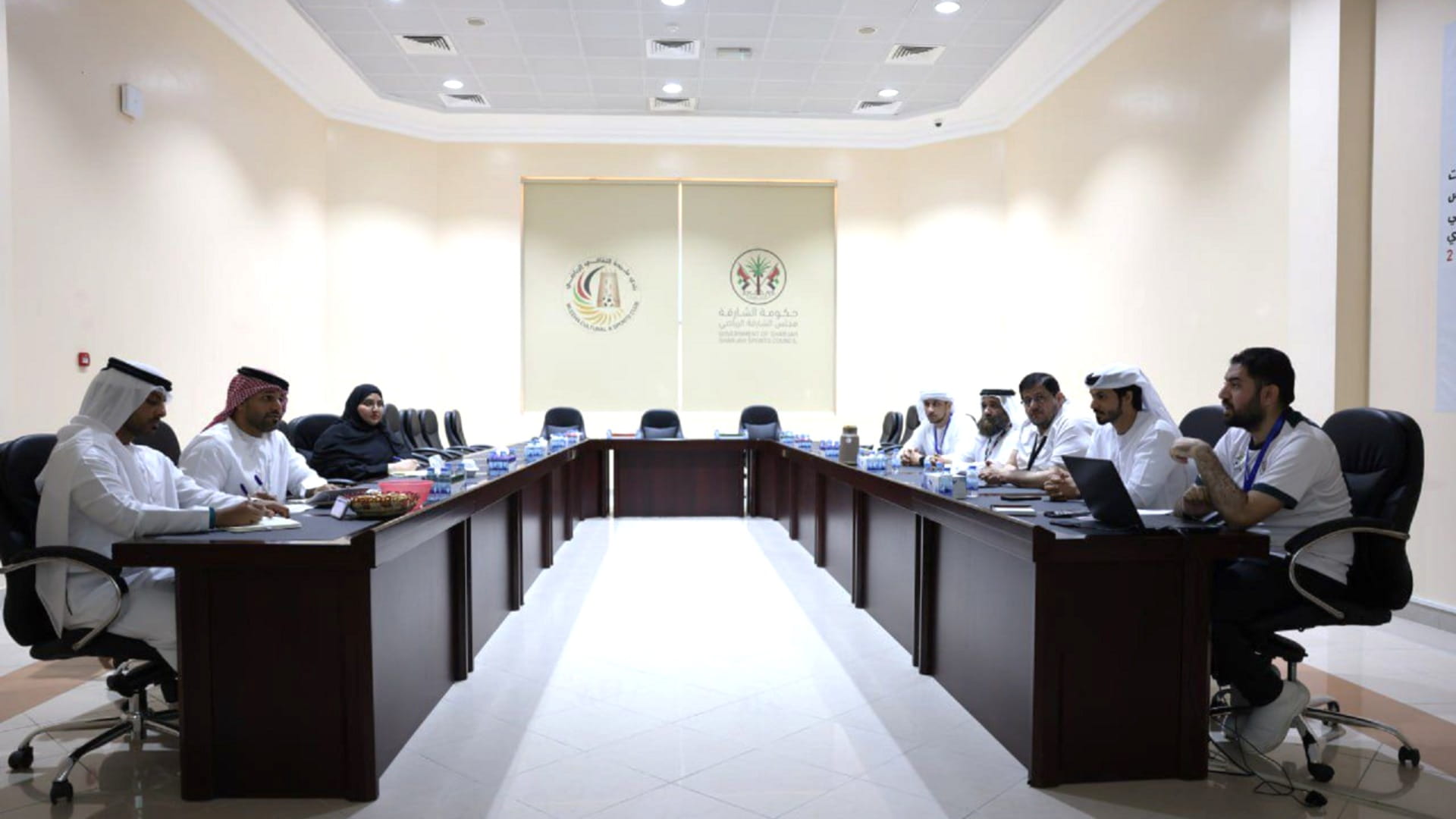 SSC delegation reviews 'I Am the Community' at Mleiha Club 
