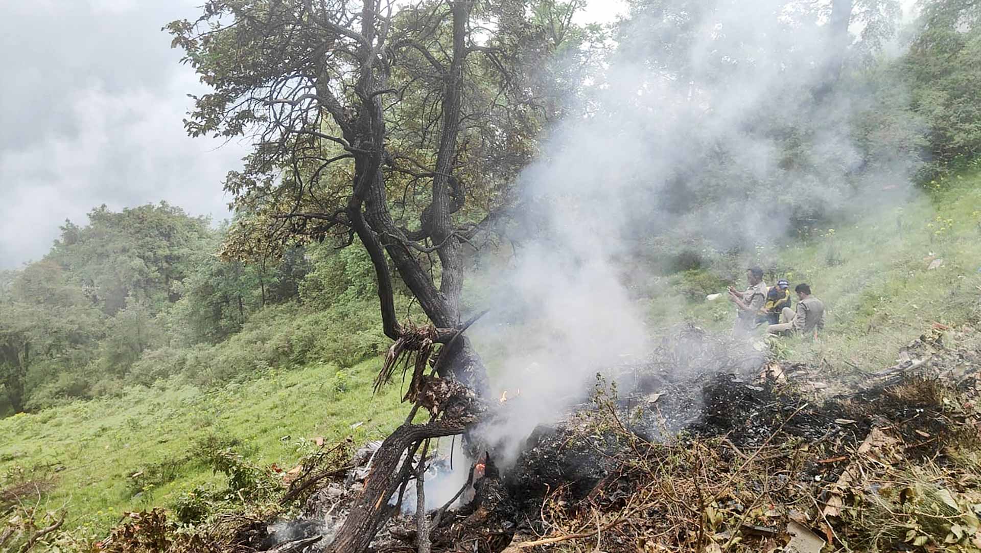 Helicopter with 7 onboard crashes in India amid bad weather