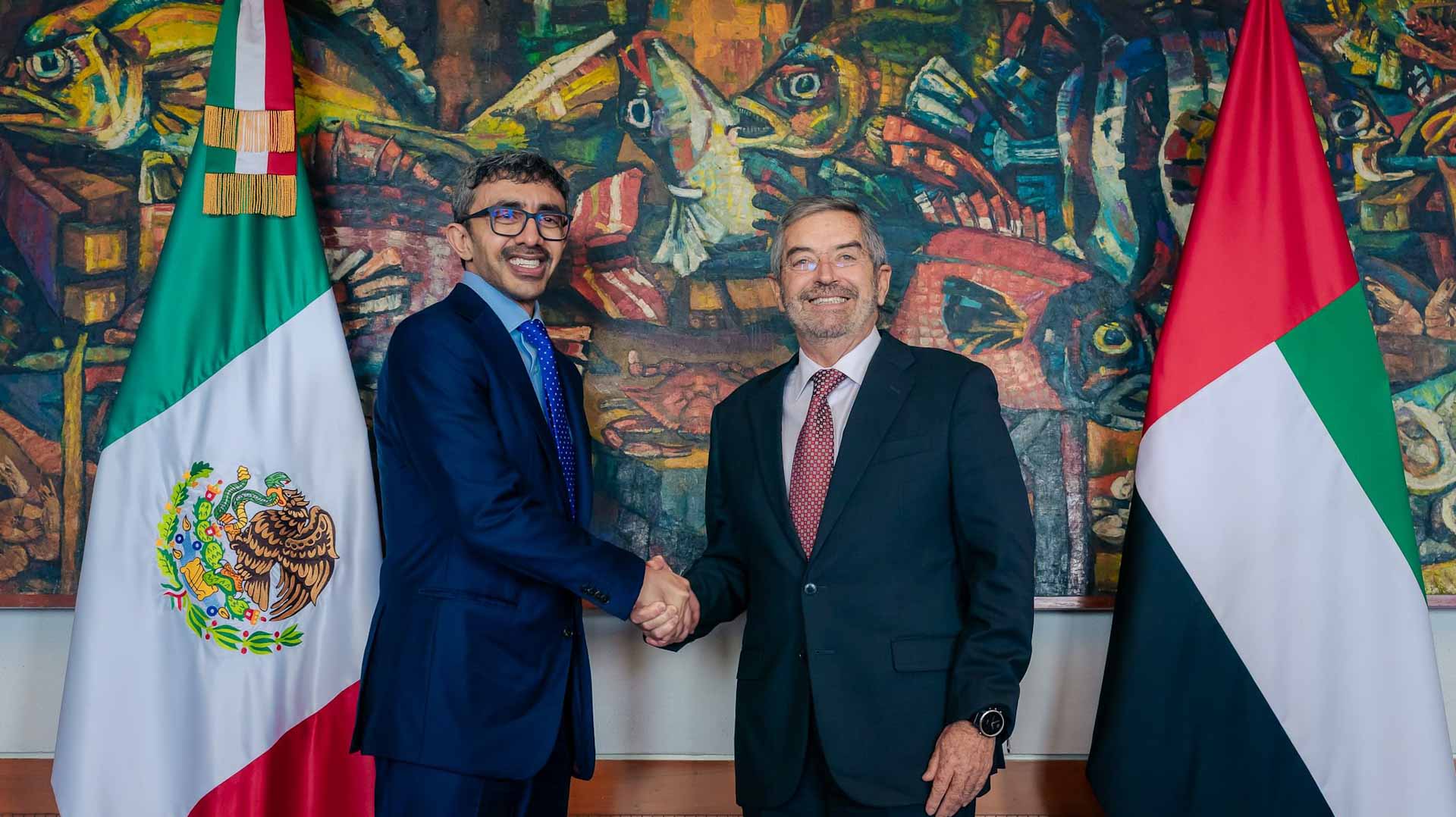Abdullah bin Zayed meets Mexican Foreign Secretary in Mexico City 11