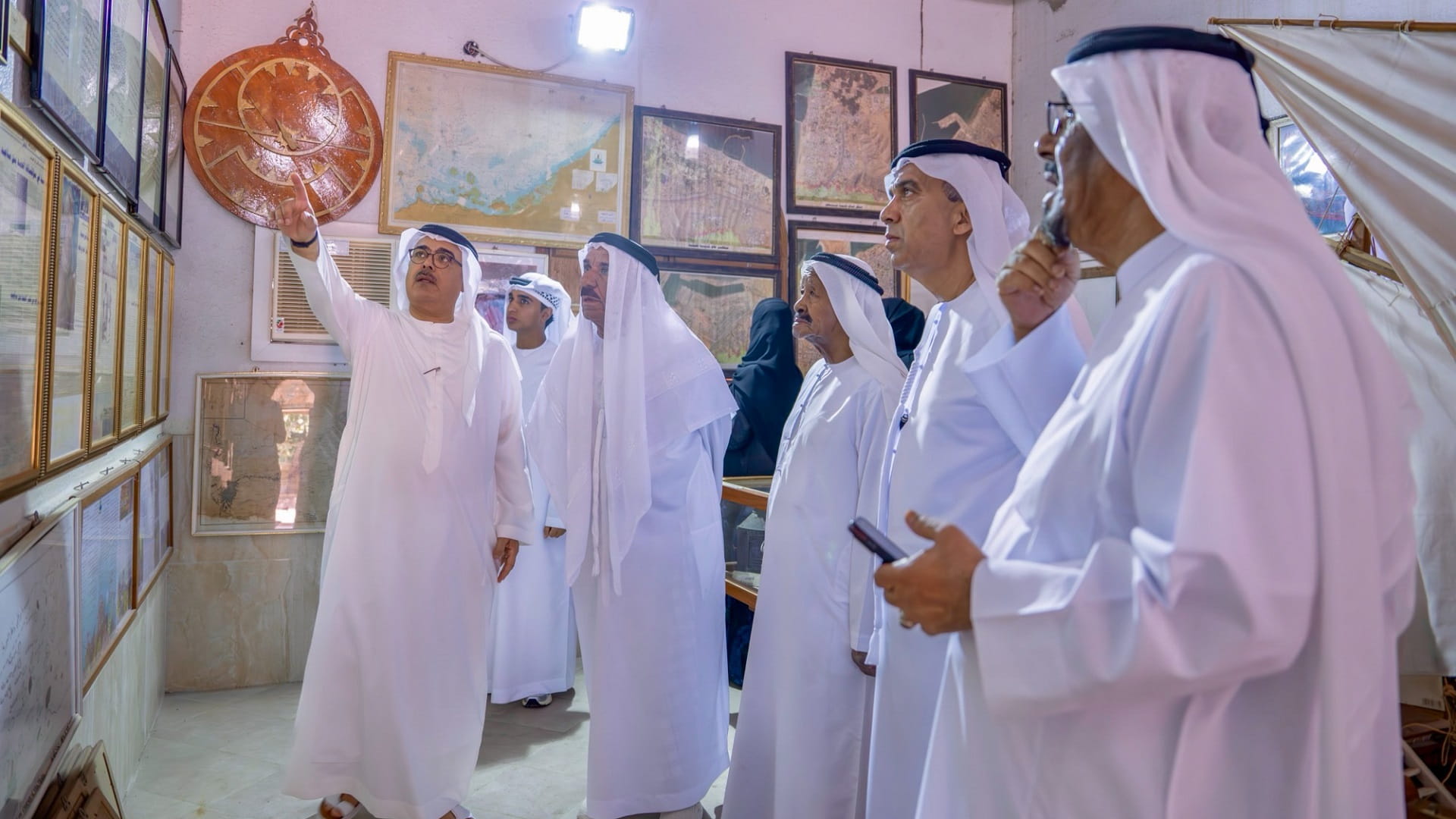 Al Musallam visits the Bin Majid Society for Local Art in RAK