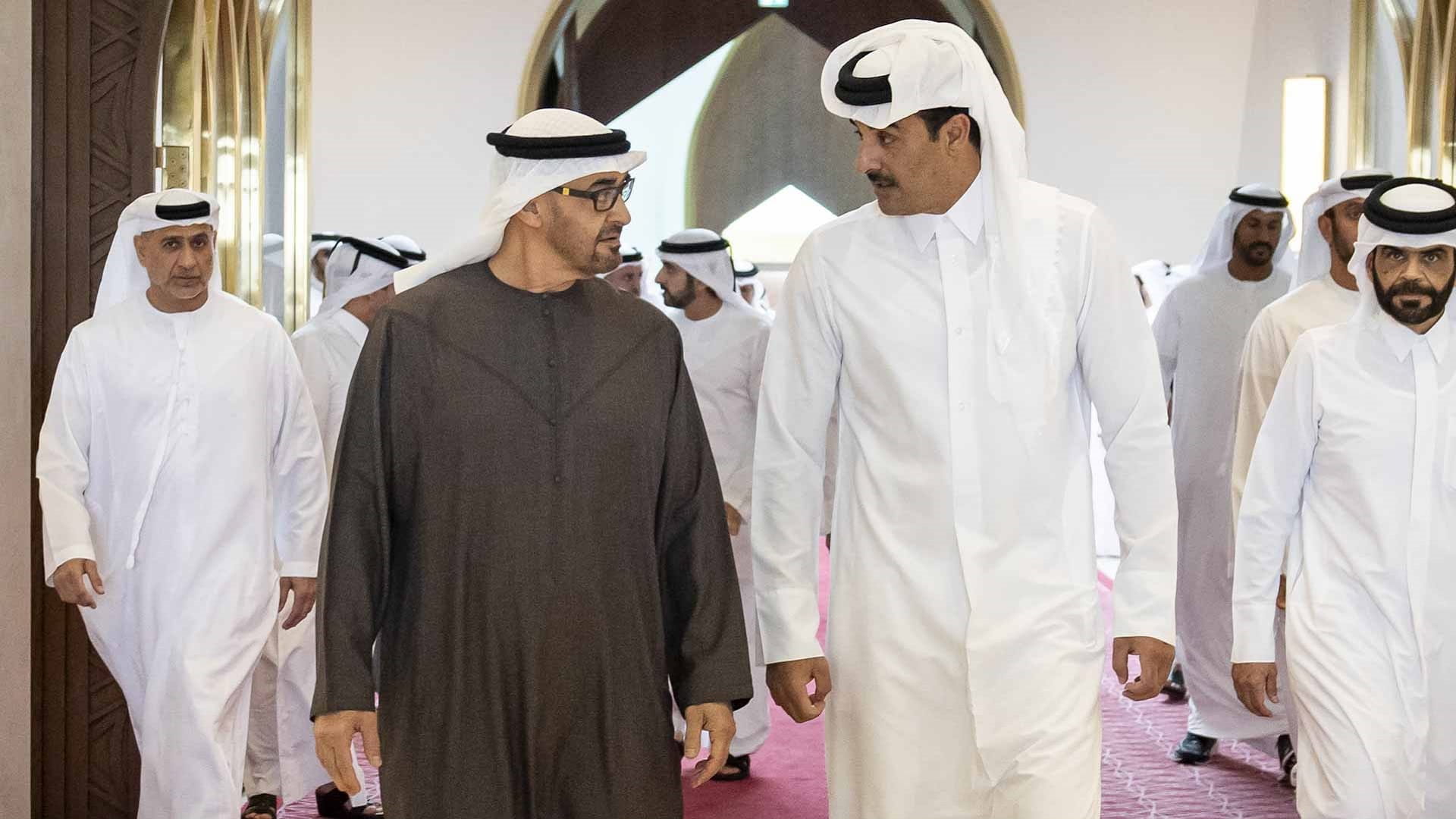 رئيس الدولة يصل الدوحة في زيارة أخوية