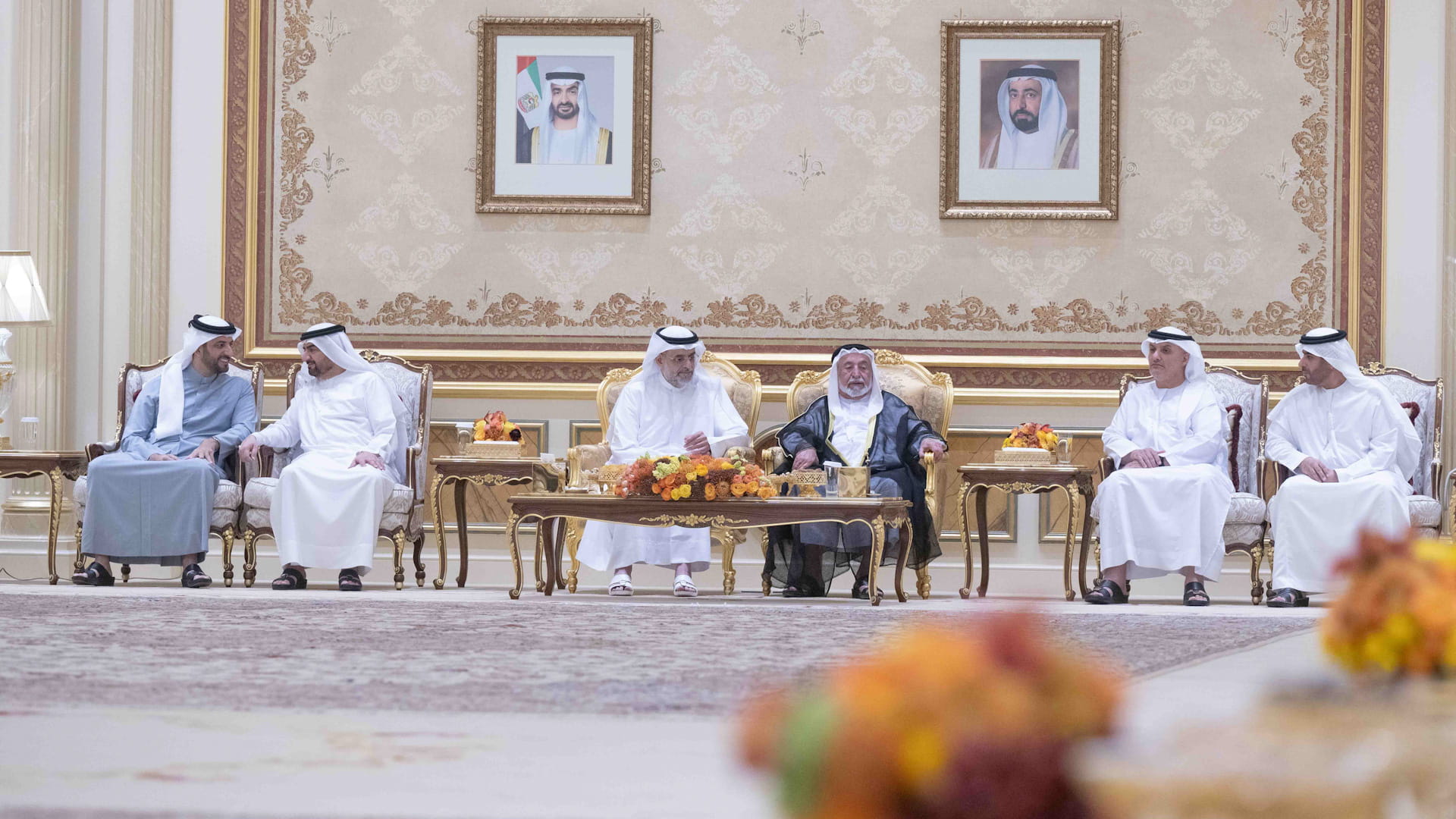 Image for the title: Sharjah Ruler receives Ramadan wishes from Yemeni Amb., officials 