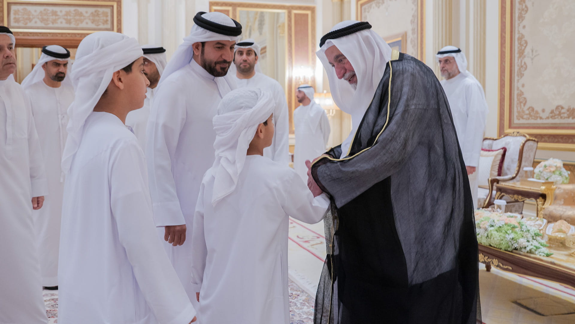 Kids congratulate Sharjah Ruler on the occasion of Ramadan