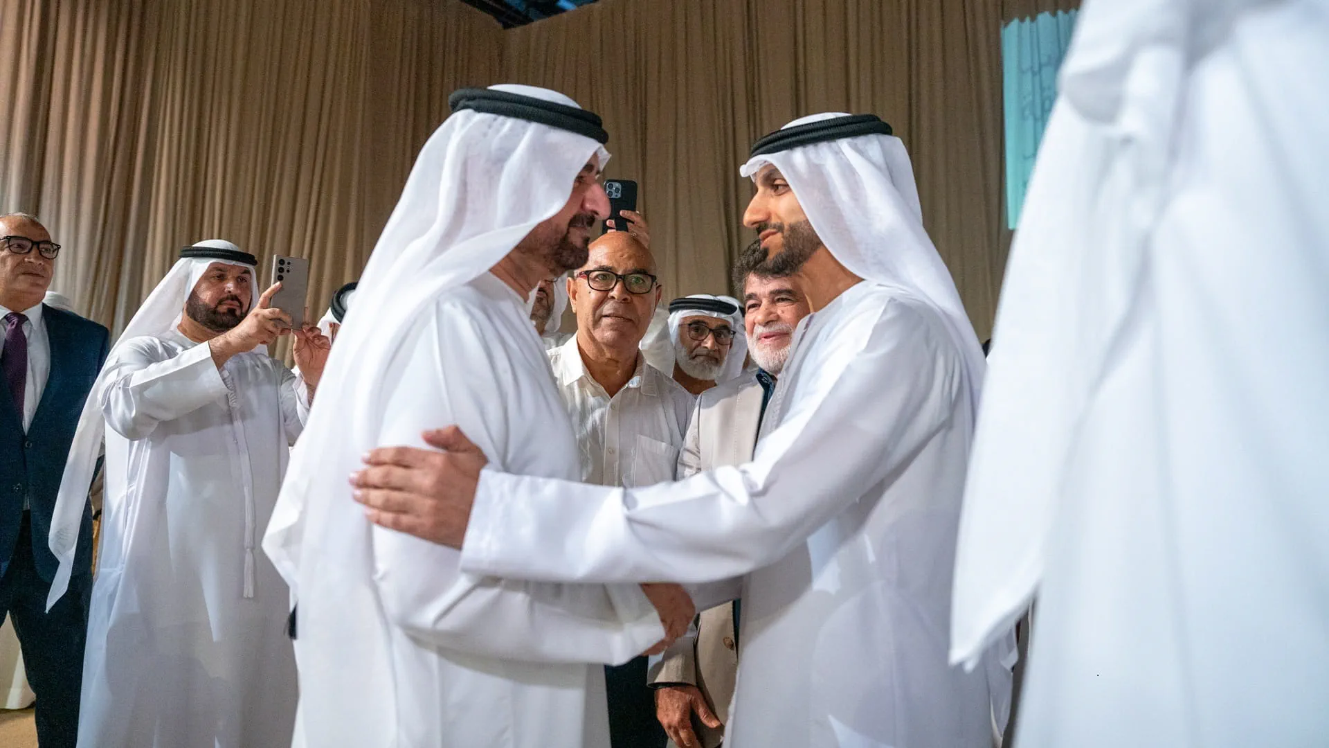 Abdullah bin Salem attends safety of Issa, Ibrahim Mir event 