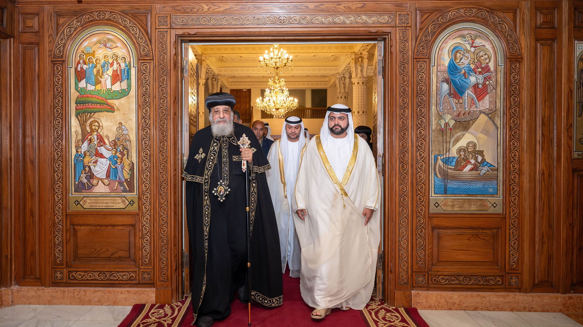 في القاهرة.. محمد الشرقي يلتقي البابا تواضروس الثاني  