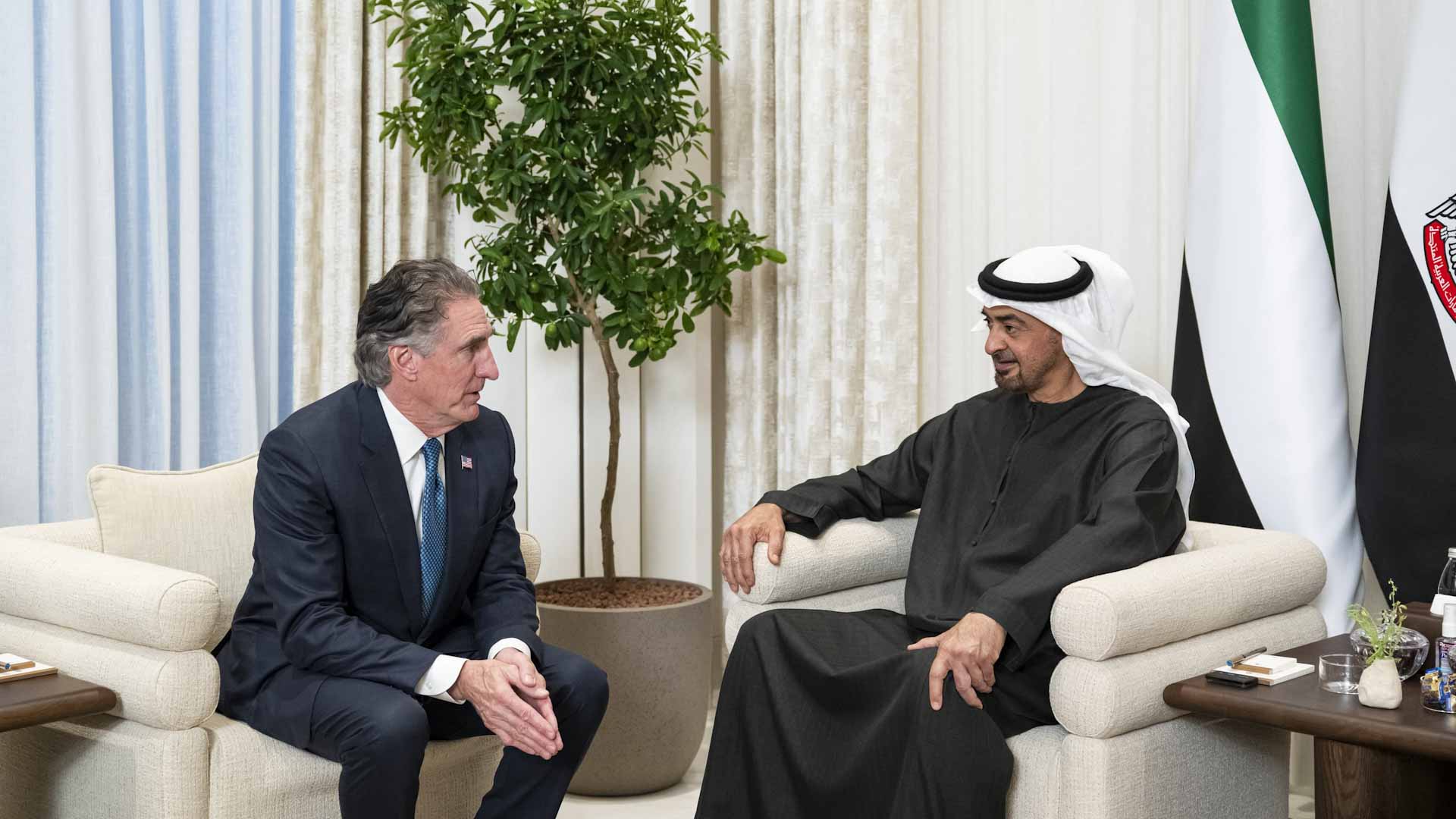 رئيس الدولة يستقبل رئيس المجلس الوطني الأميركي للطاقة