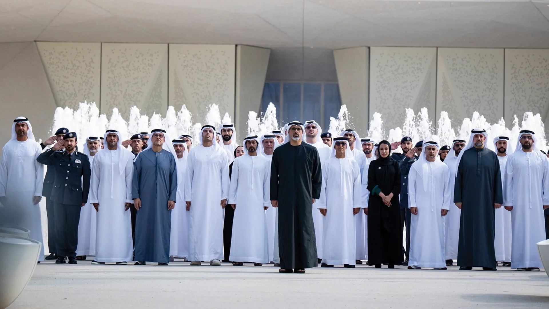 Crown Prince of AD raises UAE flag at Zayed National Museum 