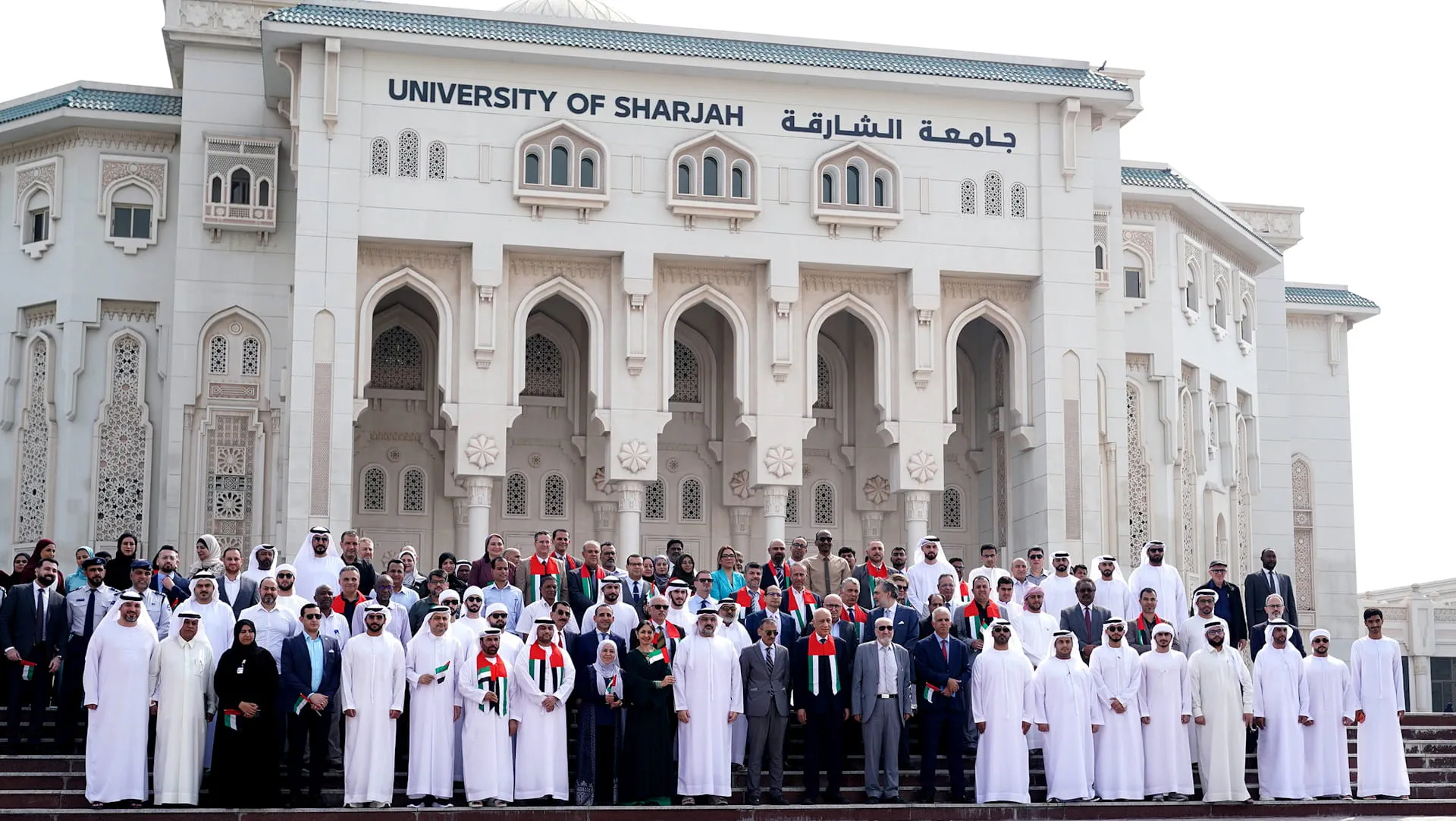 University of Sharjah community commemorates Flag Day