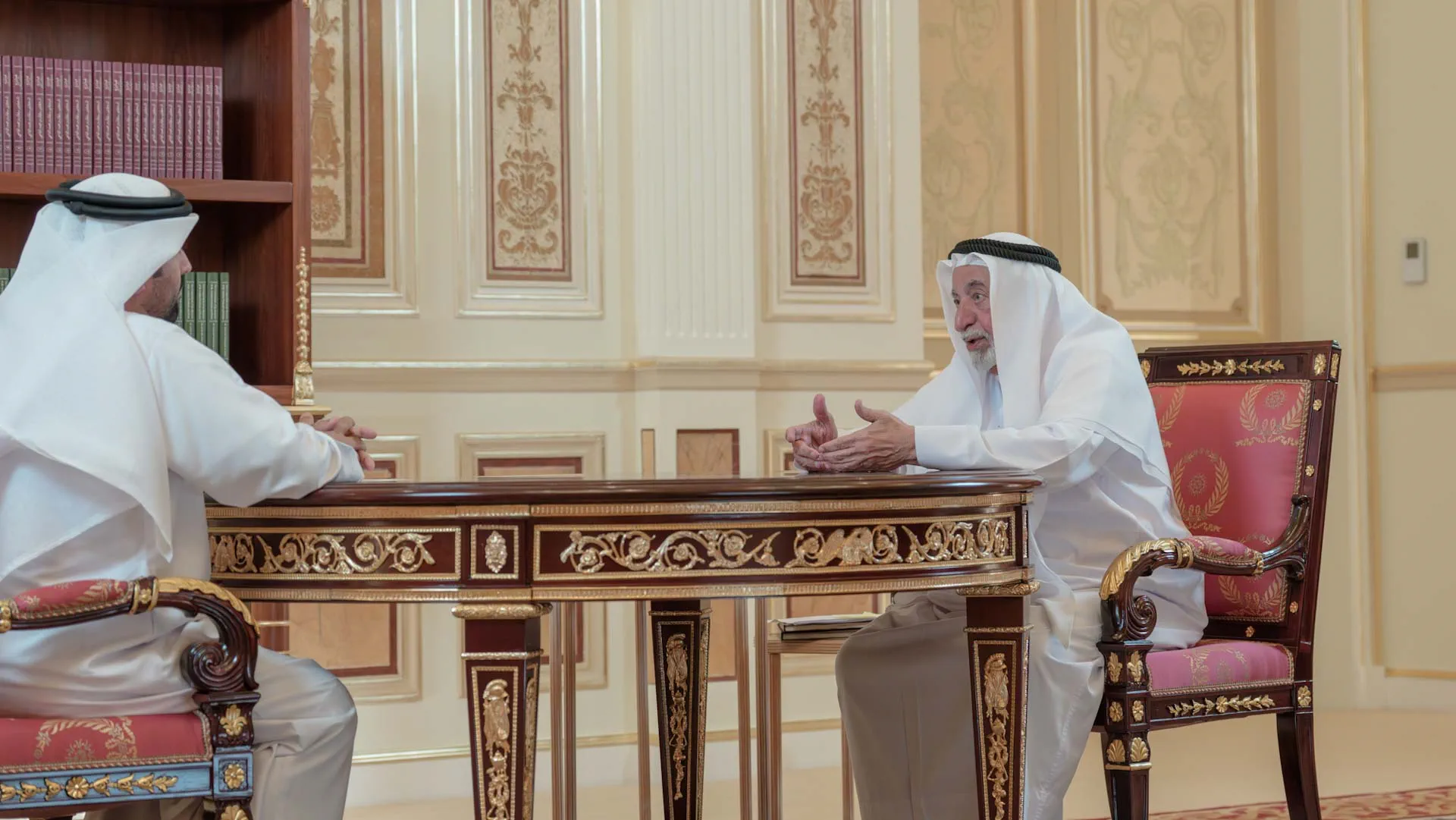 His Highness delivering details at the interview