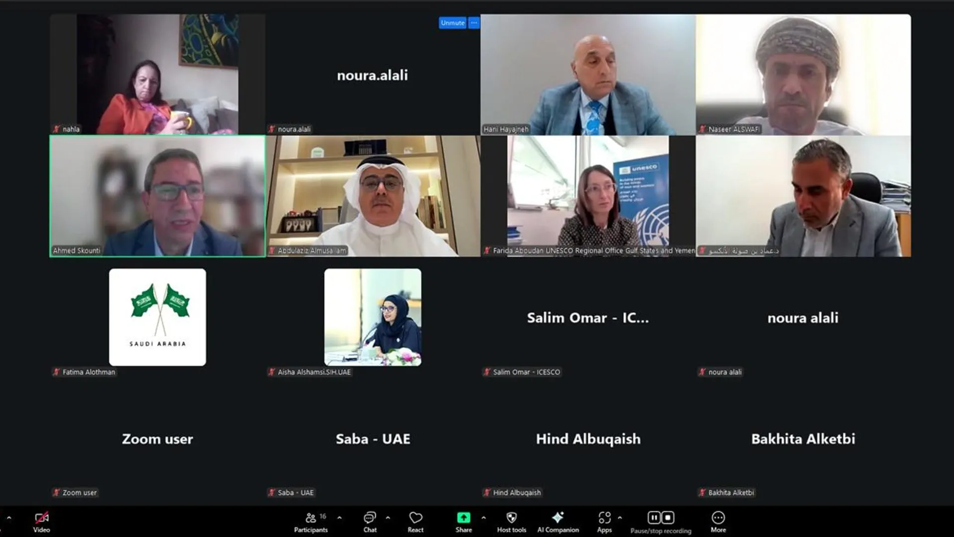 SIH holds virtual Arab meeting to boost heritage capacity building