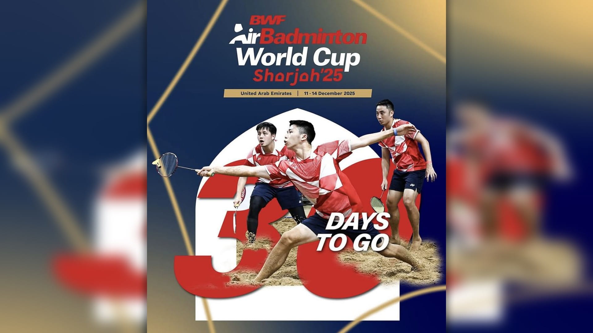 10 لاعبين يمثلون منتخب الإمارات في مونديال الريشة الطائرة بخورفكان 