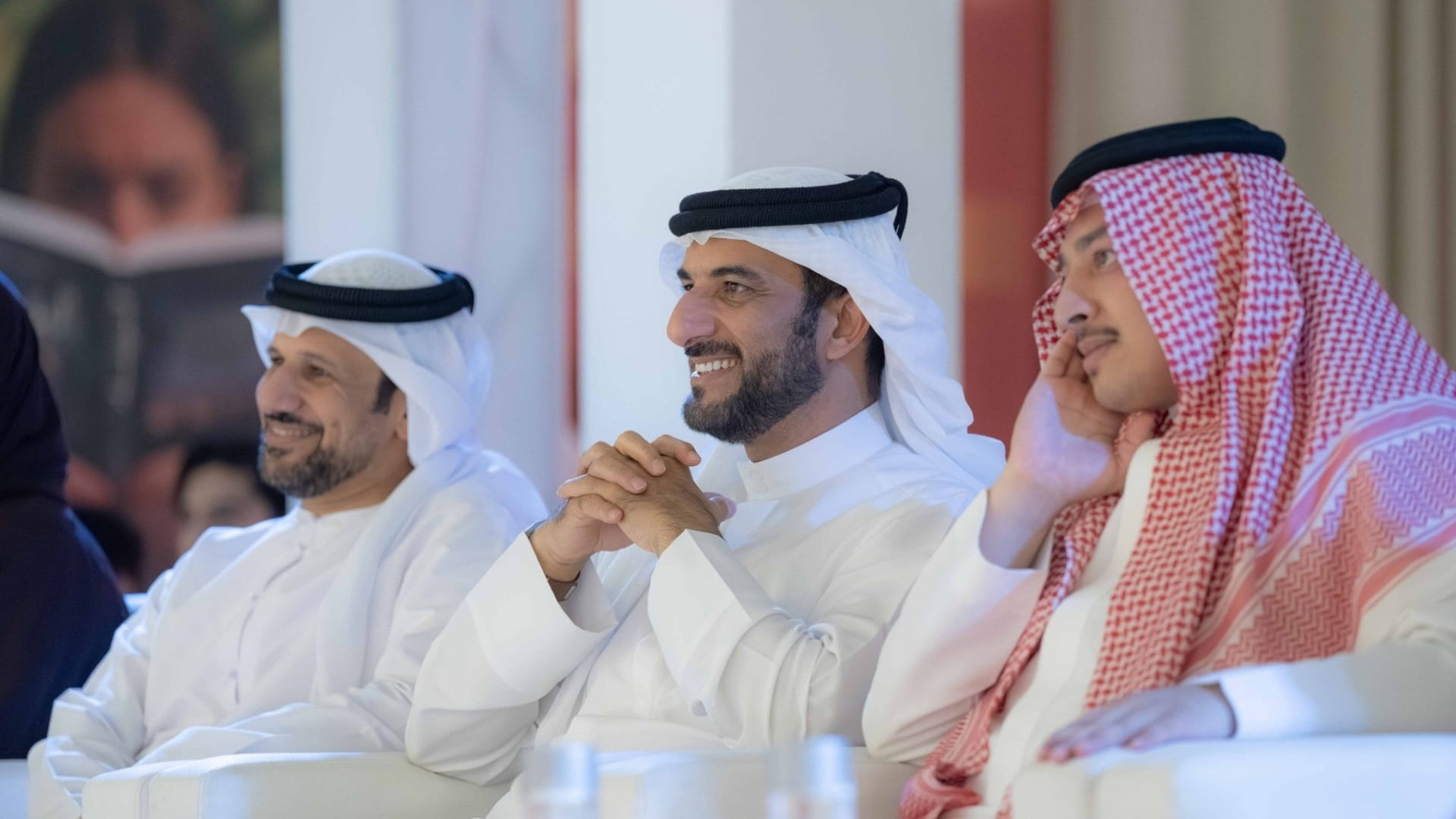 Sultan bin Ahmed attends "Asmar Podcast" literary session
