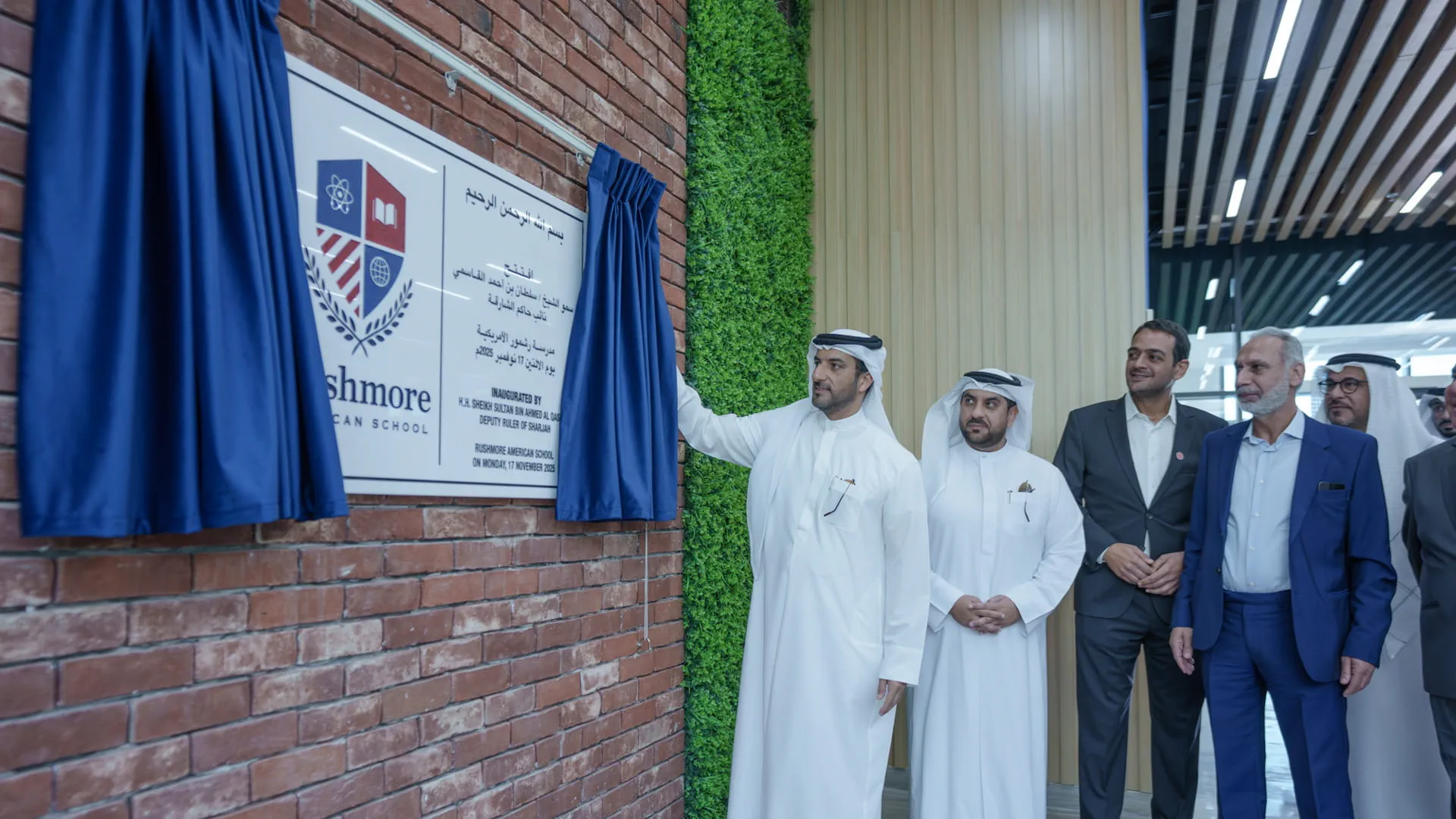 Sultan bin Ahmed inaugurates Rushmore American School
