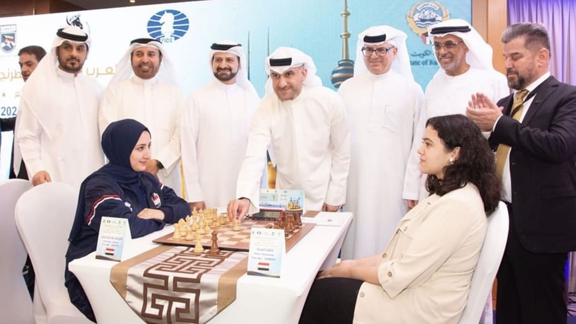 خالد بن حميد القاسمي يفتتح البطولة العربية للشطرنج بالكويت 