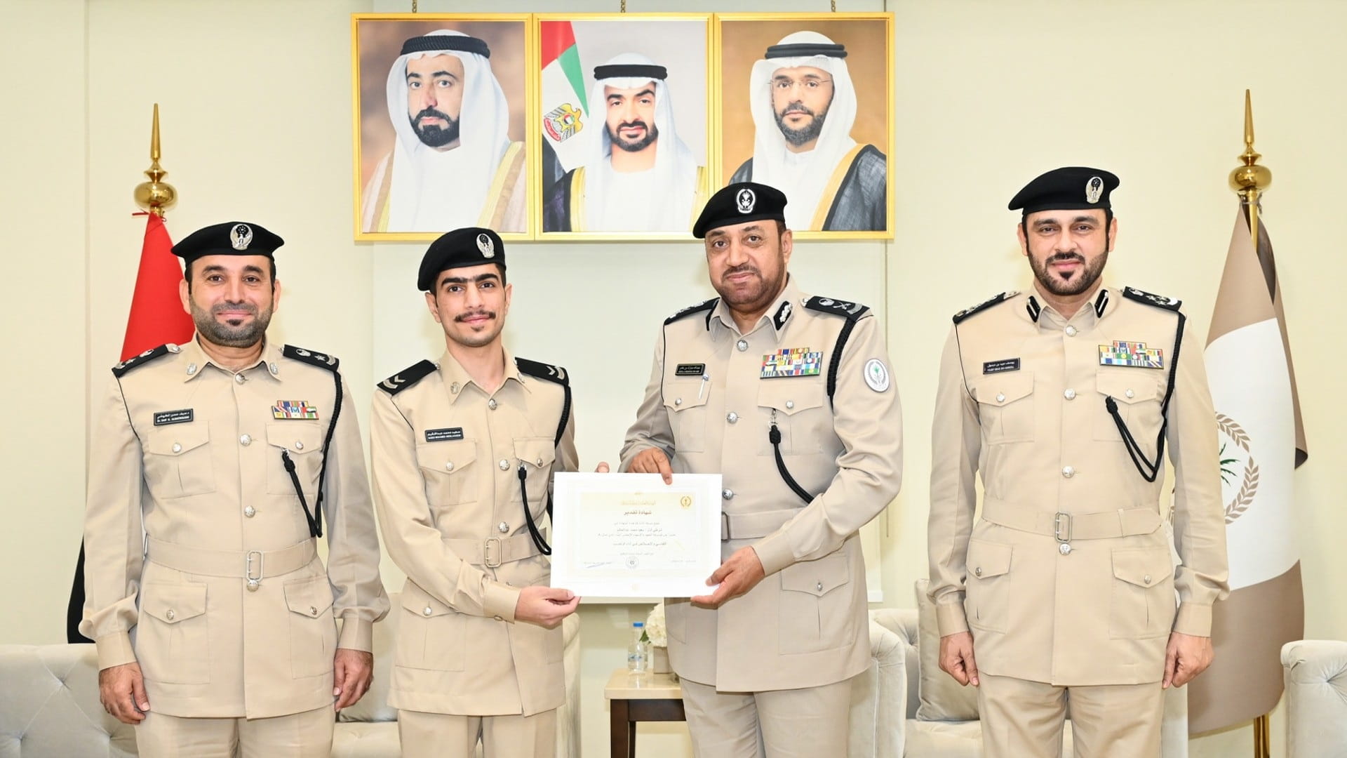 SP Commander-in-Chief honours Sharjah Civil Defence employees 