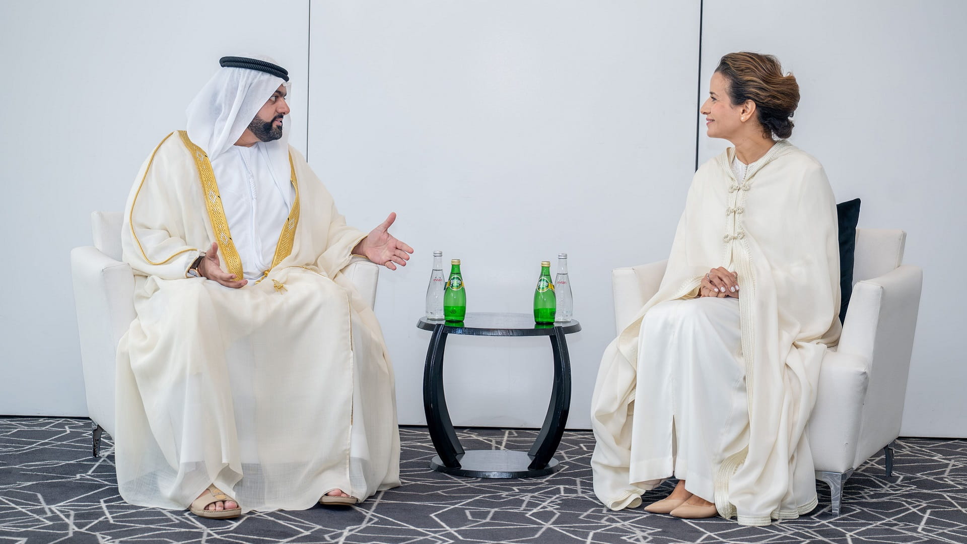 Fujairah CP meets leaders participating in Crans Montana Forum