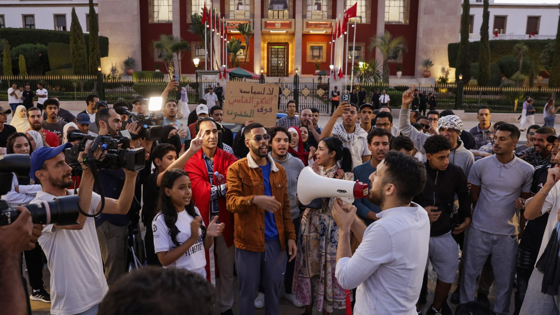 Moroccans take to the streets for a 9th night of protests