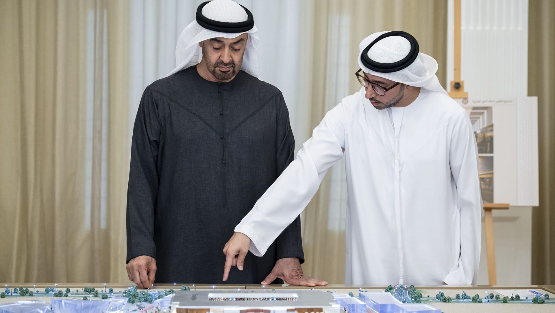 UAE President reviews design for new Al Jazira Club Stadium