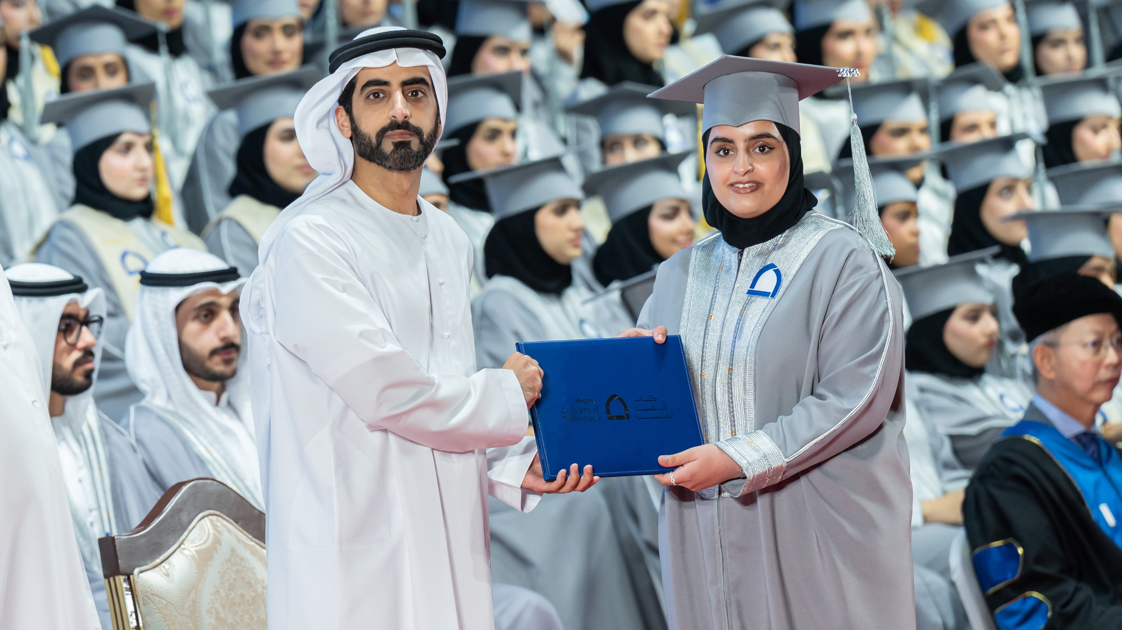 سالم بن عبد الرحمن ومحمد بن حميد يشهدان تخريج طلبة كليات التقنية