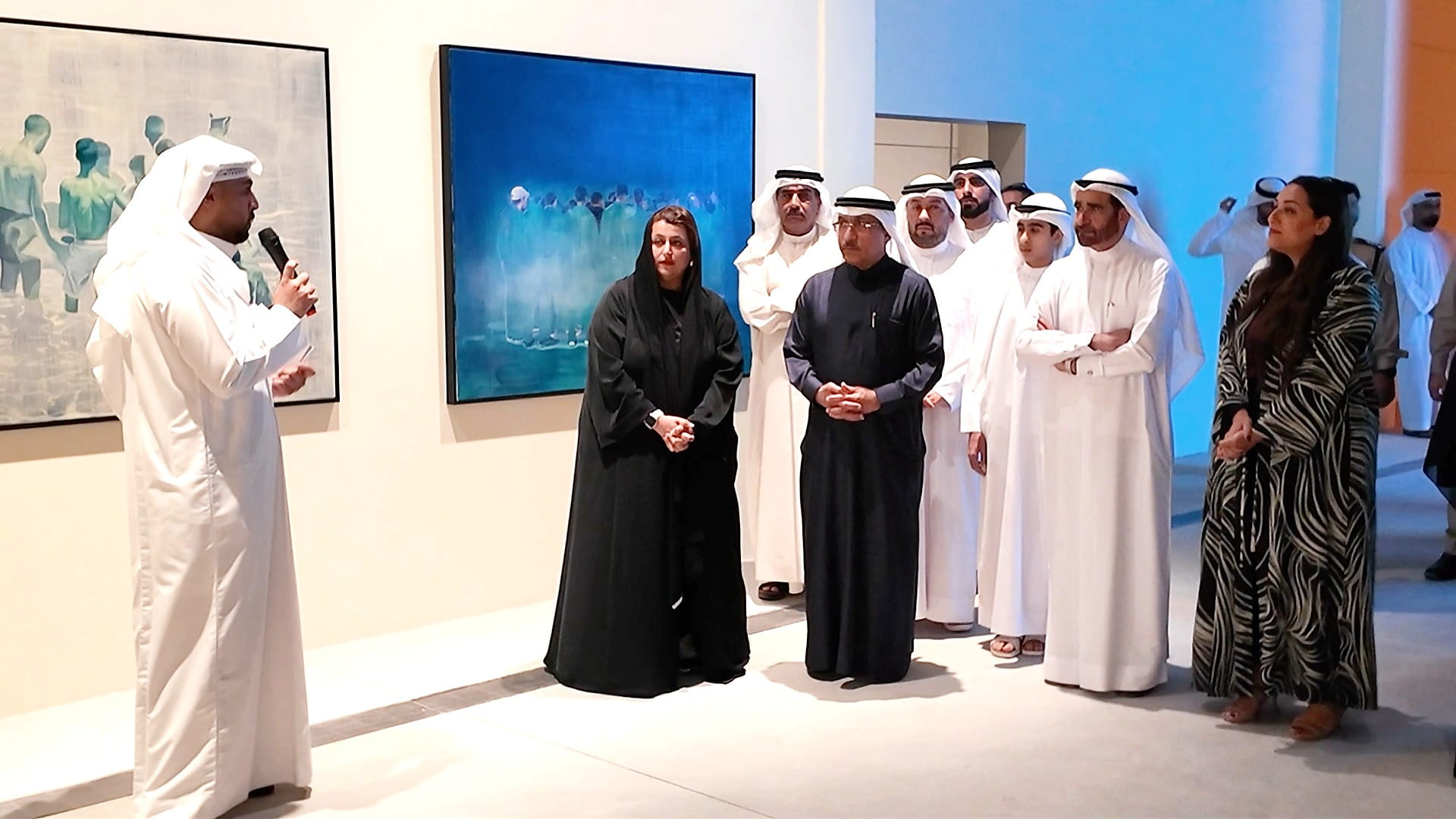 Al Qasimis witness opening of Of Land and Water exhibition