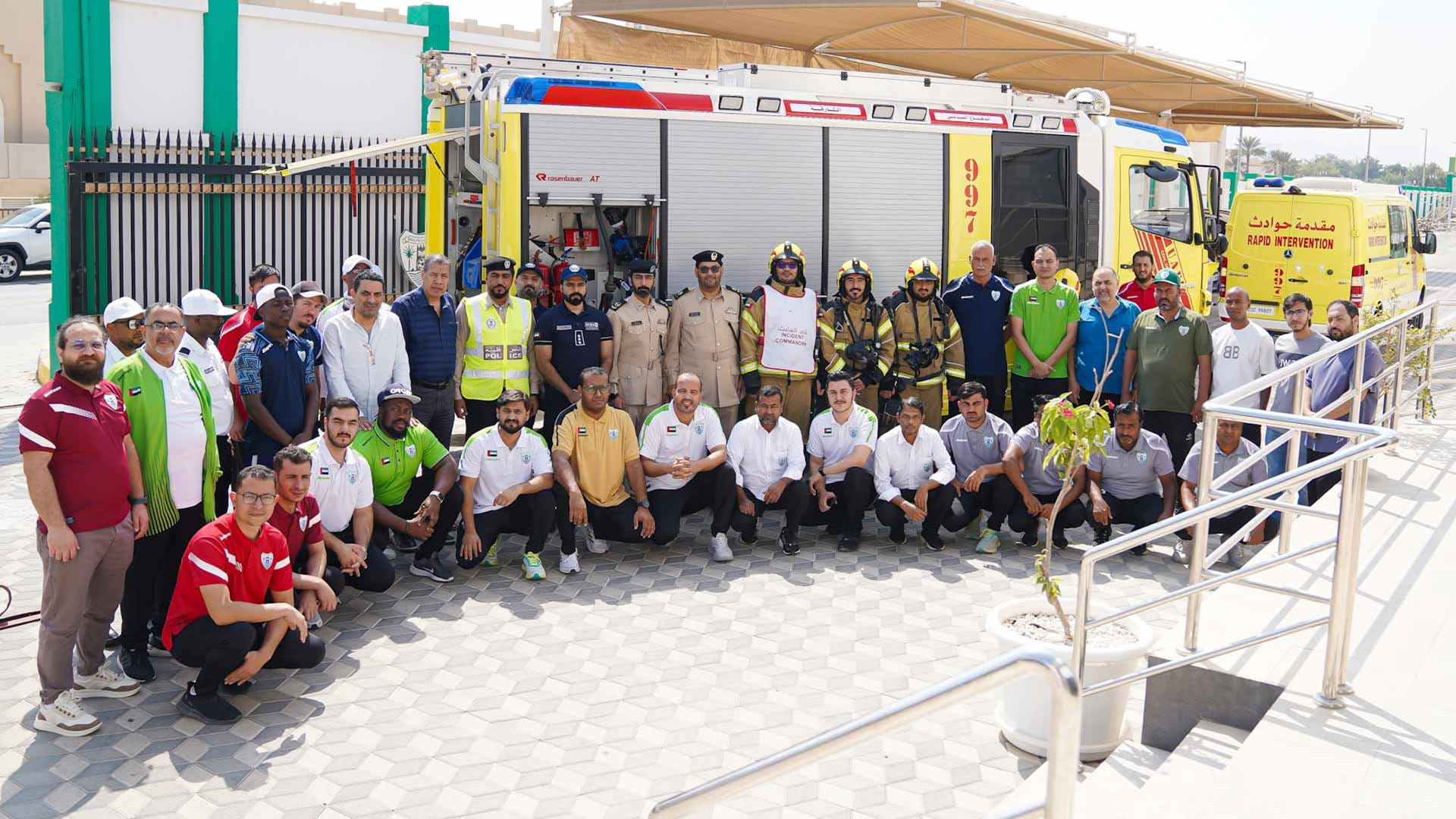 Dibba Al Hisn Sports Club holds emergency evacuation drill