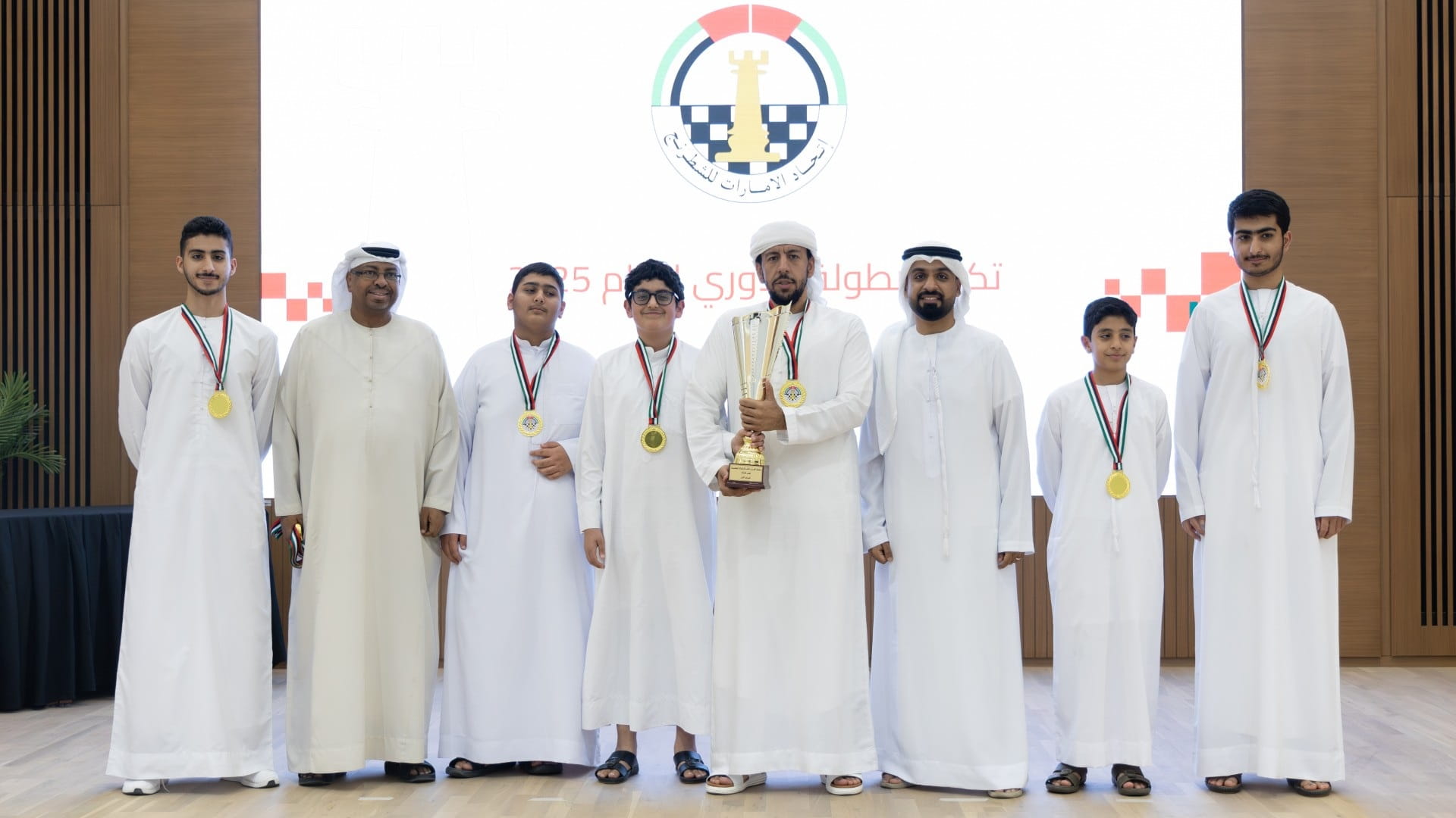 نادي الشارقة الثقافي للشطرنج يتوّج بلقب دوري اللعبة العام للرجال 