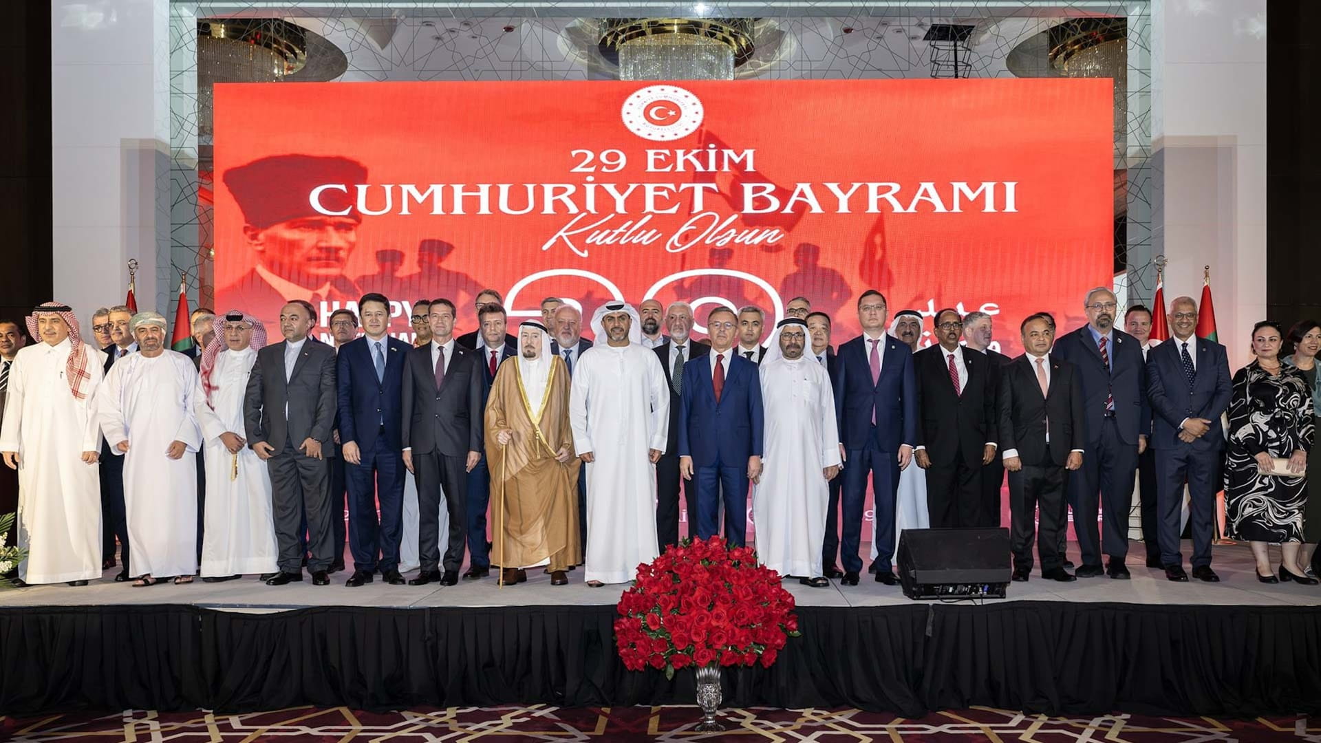 وزير العدل يشهد حفل السفارة التركية باليوم الوطني