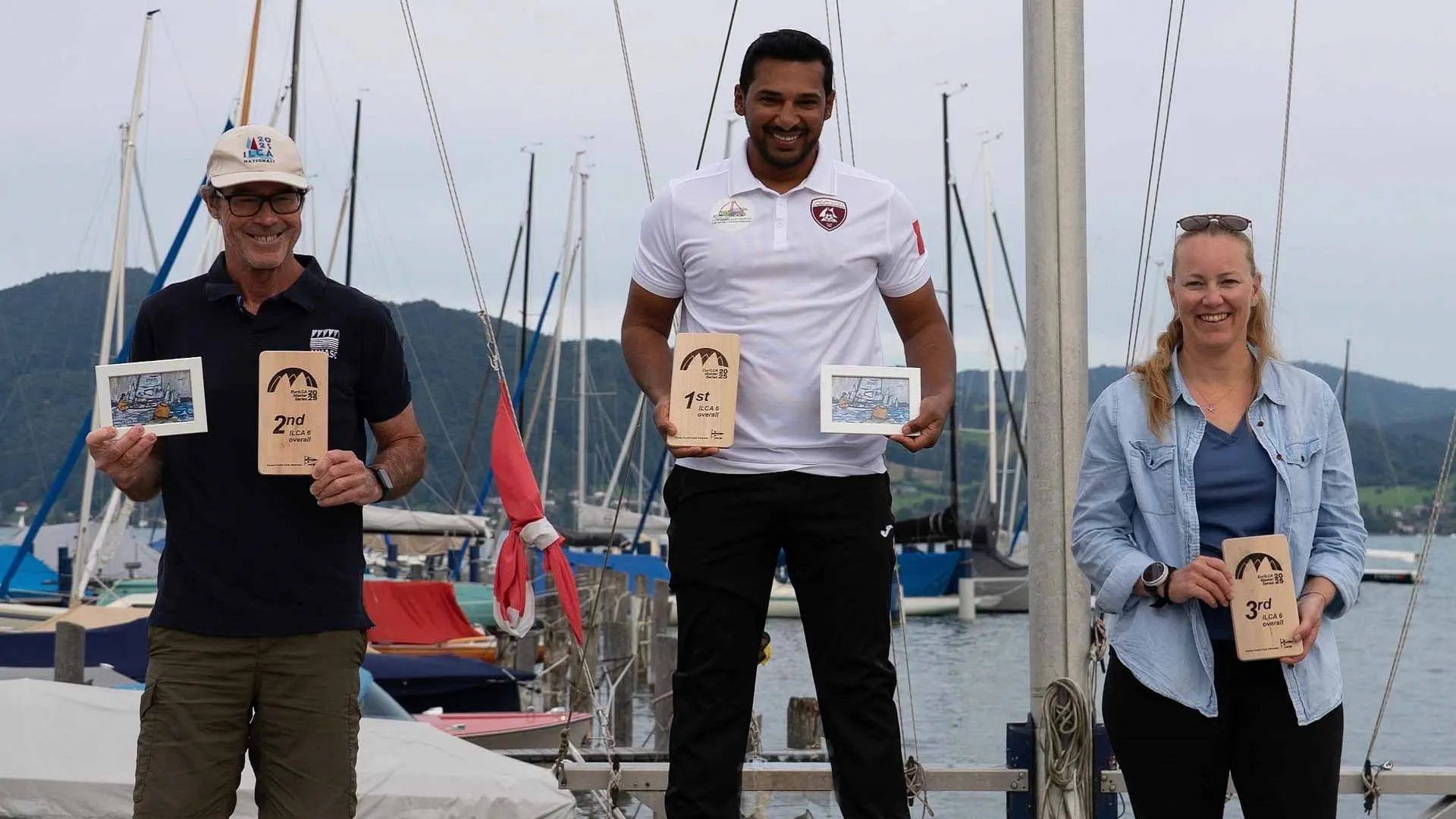 Adel Khalid wins medals at the European Sailing Championship