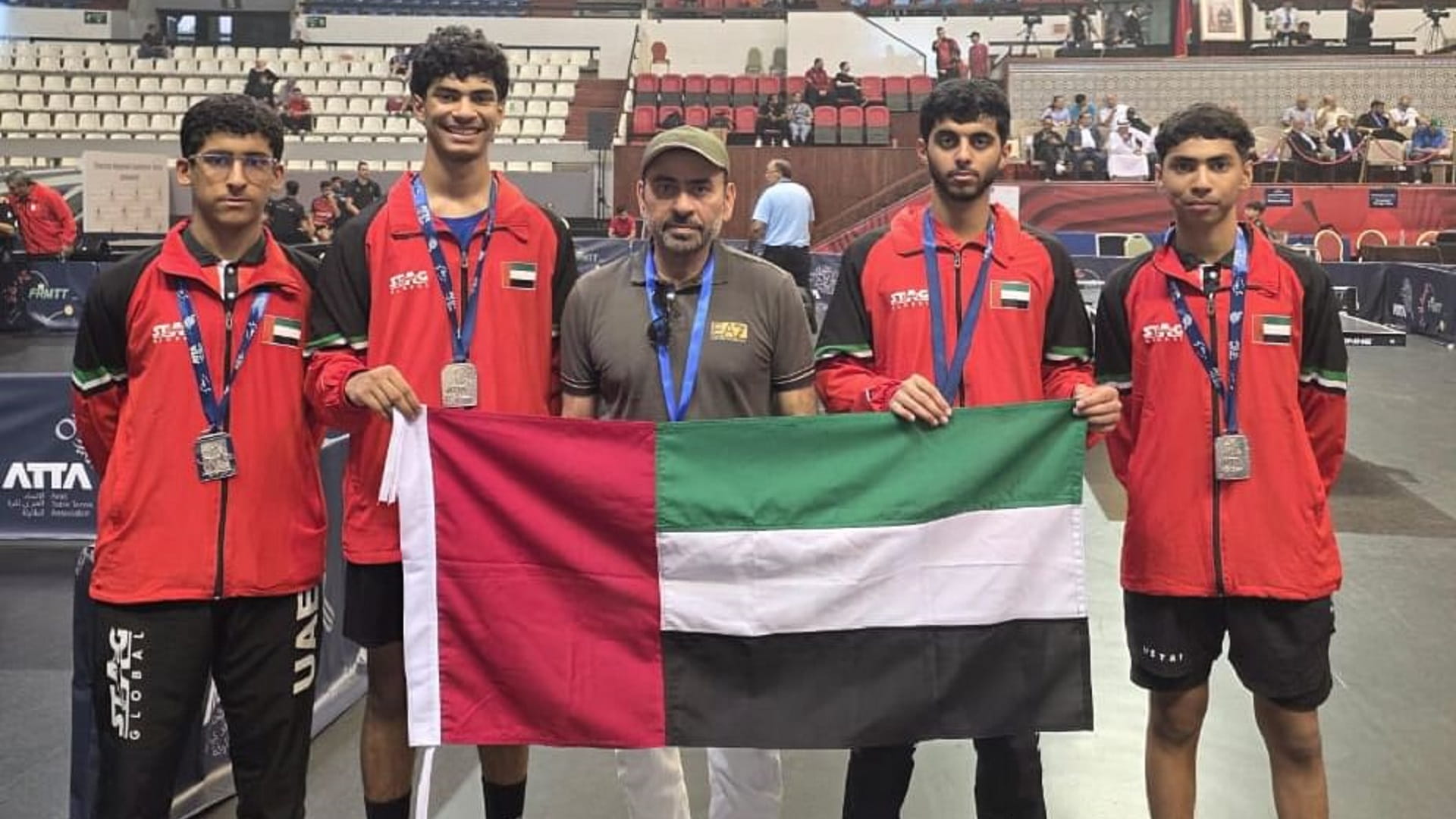 منتخب الإمارات يحصد 5 ميداليات في البطولة العربية لكرة الطاولة 