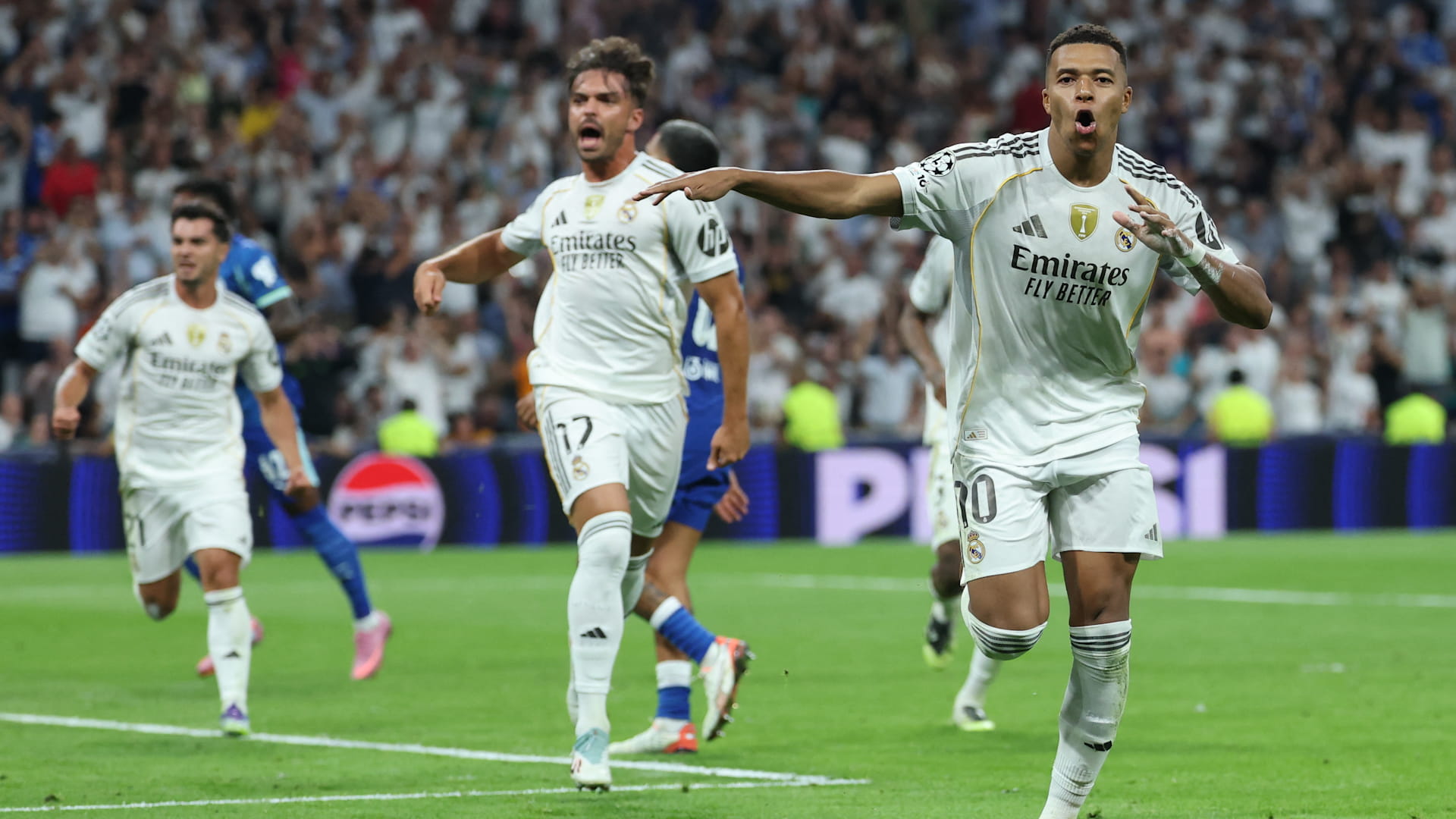 مبابي يقود ريال مدريد للفوز على مرسيليا في دوري الأبطال