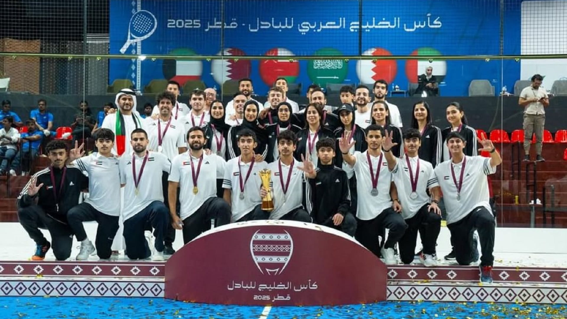 منتخب الإمارات للرجال يتوّج بلقب كأس الخليج العربي للبادل 
